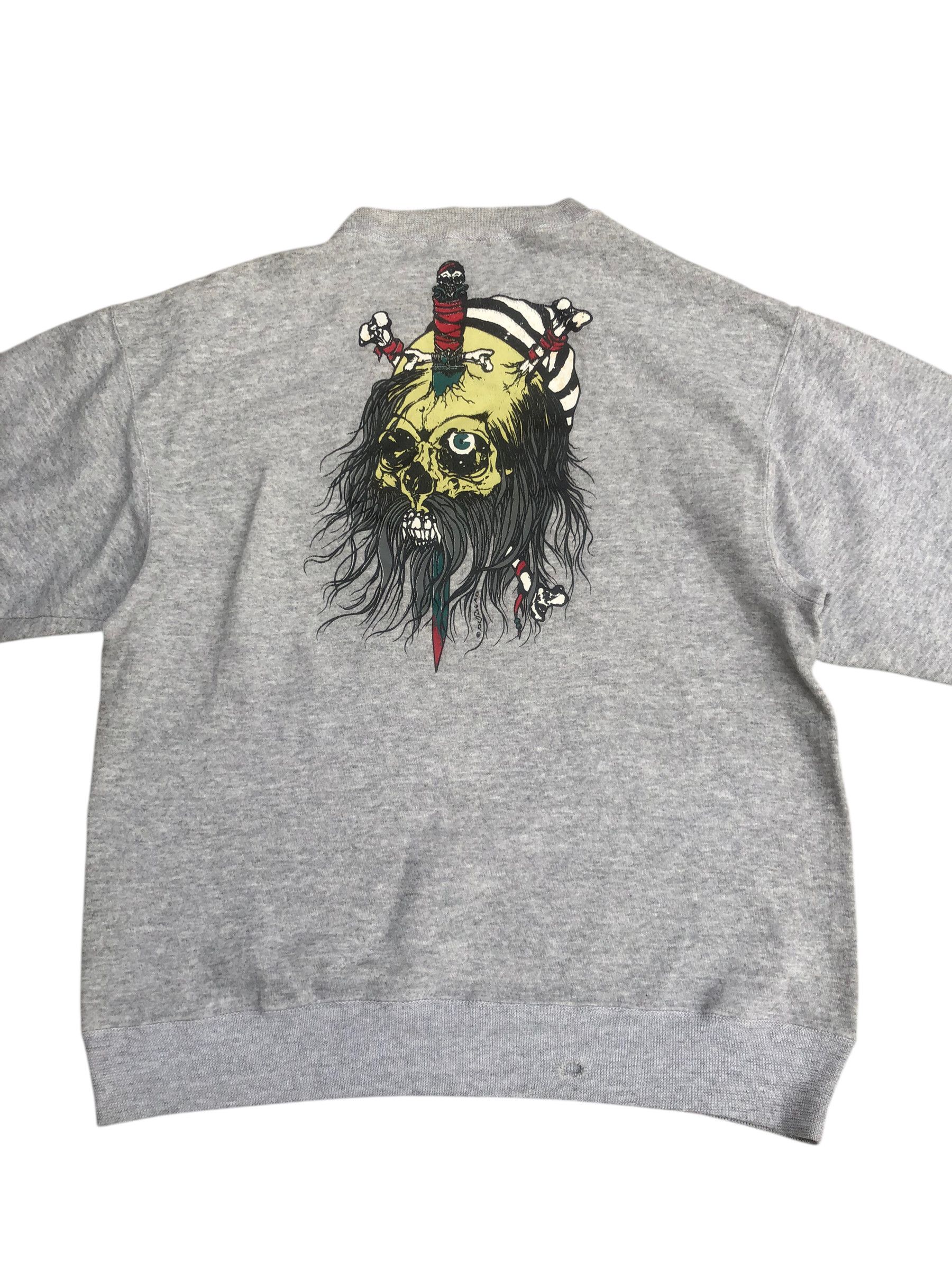 Powell Peralta 🔥Vintage ZORLAC SKATEBOARDS PUSHEAD Design Sweatshirt Size US L / EU 52-54 / 3 - 4 Thumbnail