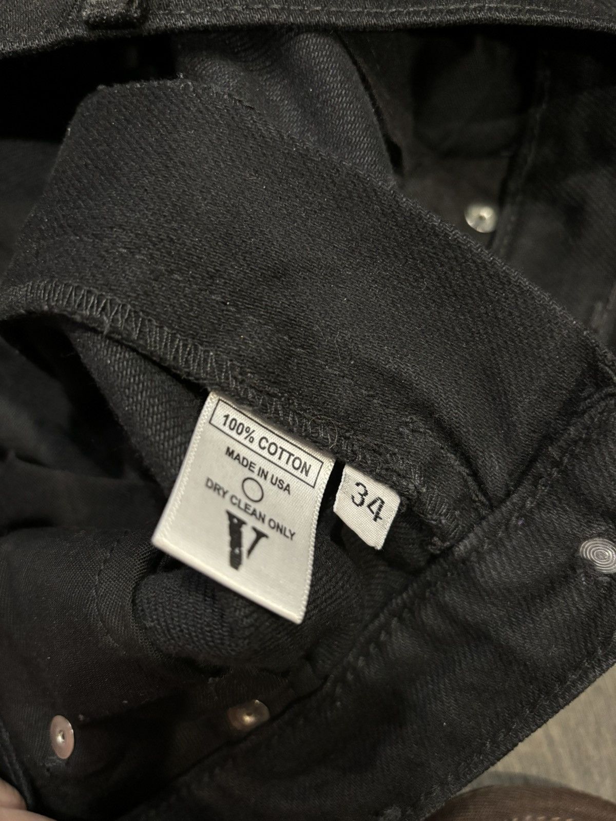 Vlone Vlone denim rhinestone jeans black 34 Size US 34 / EU 50 - 4 Thumbnail
