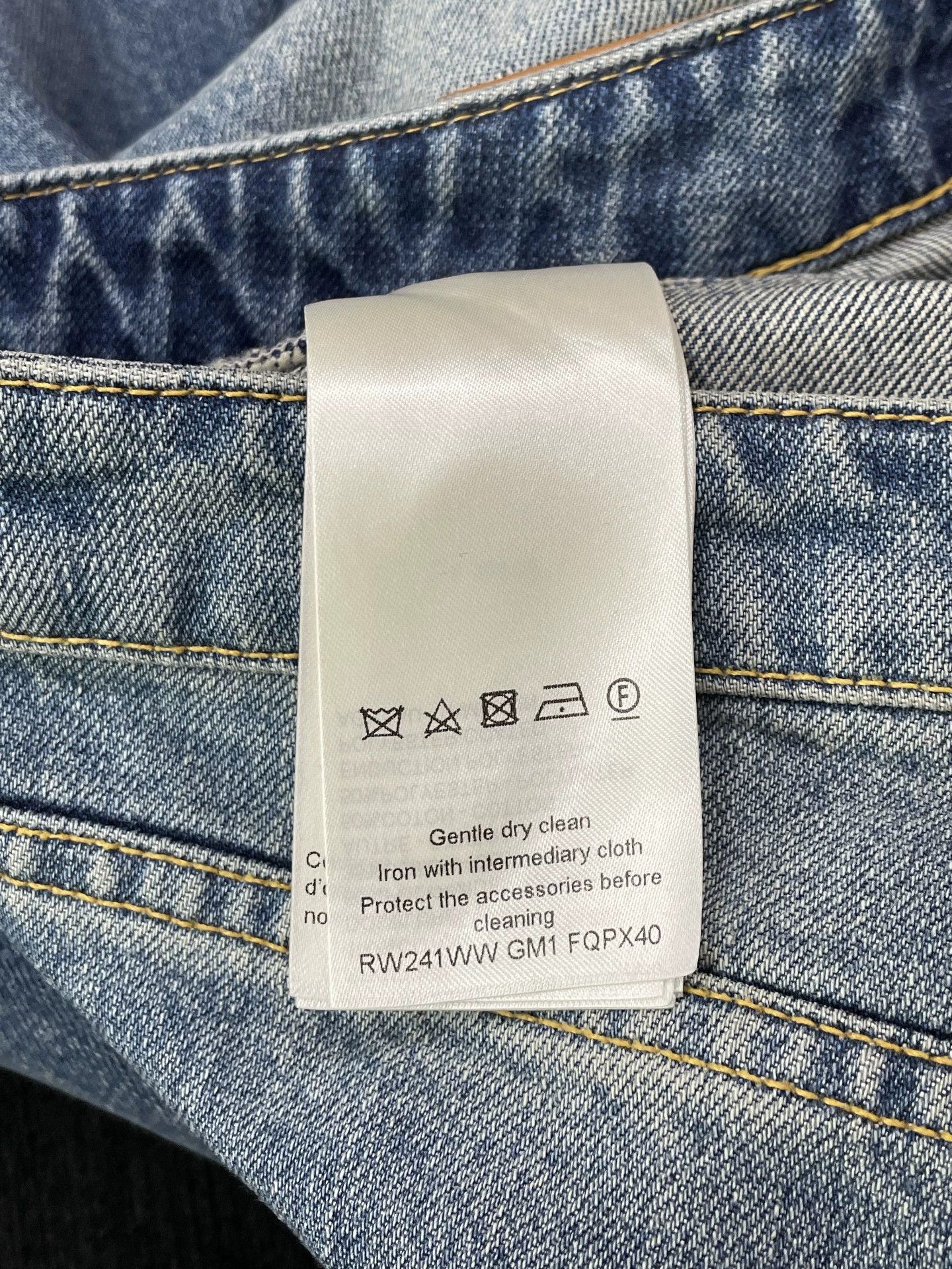 Louis Vuitton LV Monogram color blocked jeans FR38 Size 27" / US 4 / IT 40 - 5 Thumbnail
