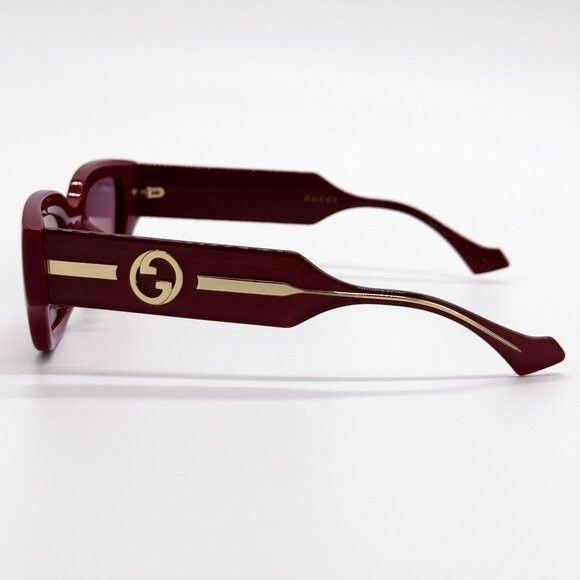 Gucci NEW GUCCI SUNGLASSES GG1558SK 005 BURGUNDY WOMEN EYEWEAR Size ONE SIZE - 9 Thumbnail