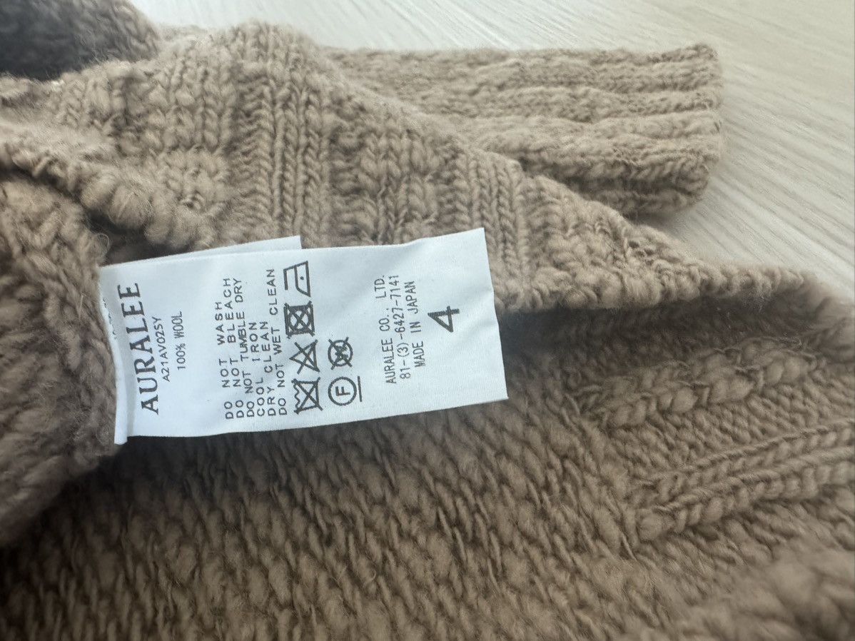 Auralee Auralee wool slub v-neck sweater Size US M / EU 48-50 / 2 - 4 Thumbnail