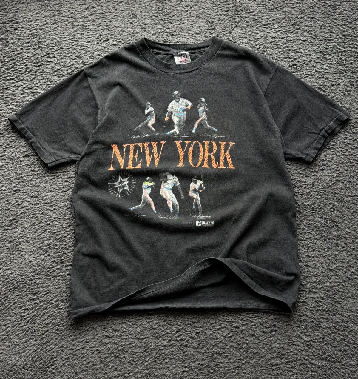 MLB Vintage 90s New York Mets MLB T-shirt (Darryl Strawberry) Size US XL / EU 56 / 4 - 2 Thumbnail