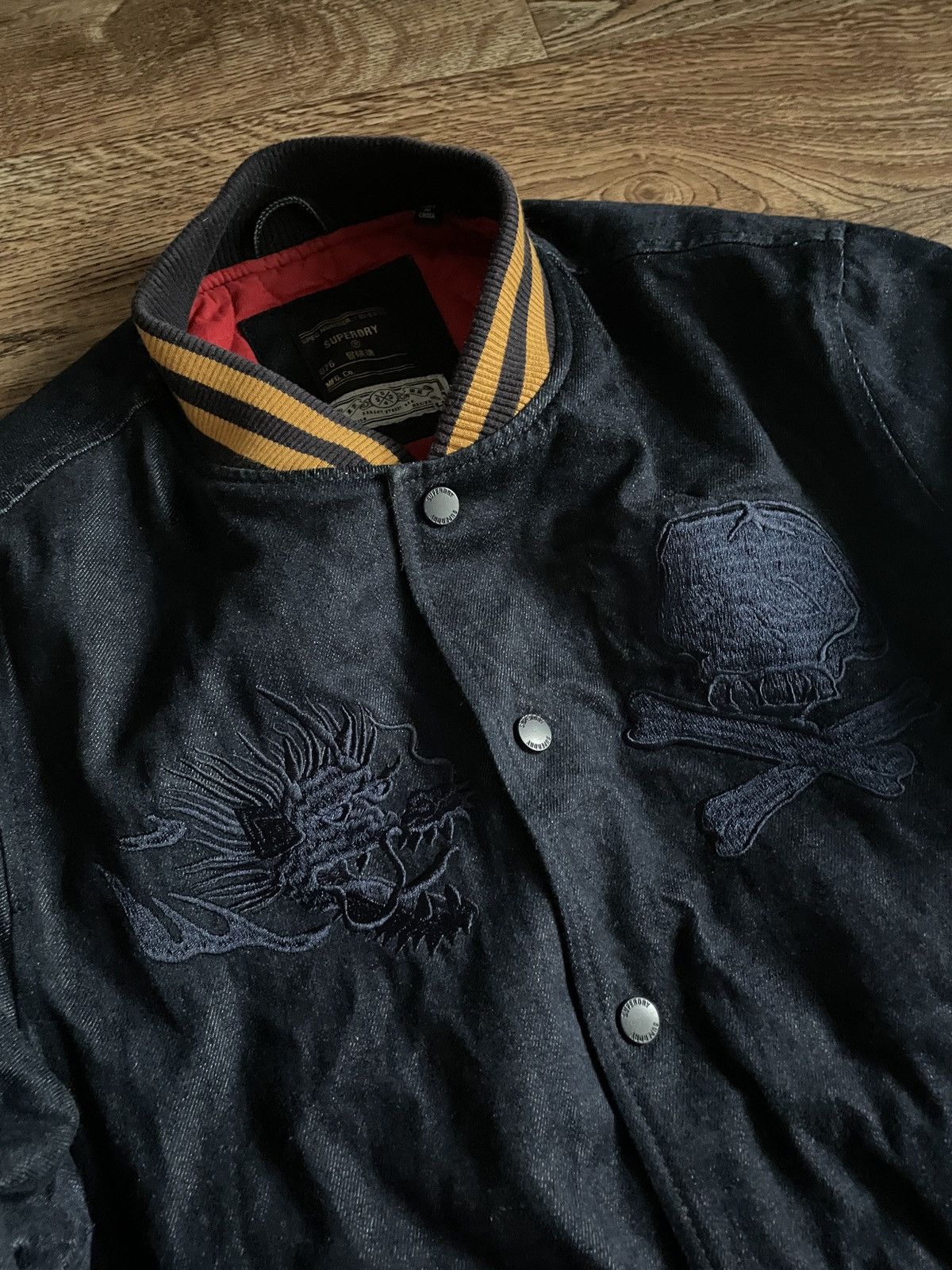 Superdry × Vintage Superdry Streetwear Varsity Jacket Bomber Size L Size US L / EU 52-54 / 3 - 4 Thumbnail