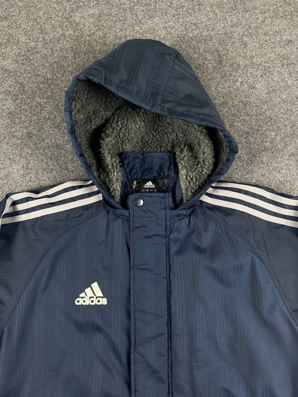 Adidas vintage adidas long jacket sherpa lining Size US M / EU 48-50 / 2 - 2 Thumbnail