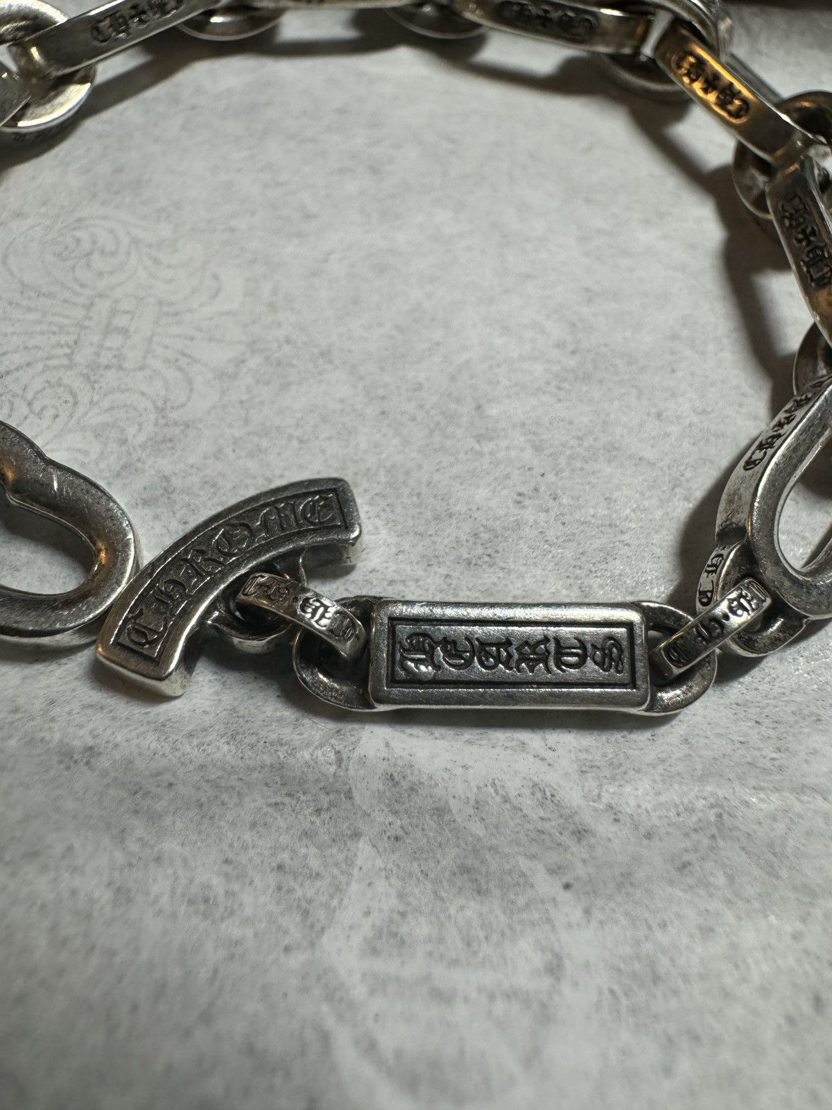 Chrome Hearts Chrome Hearts Paper Chain Bracelet Large Links Size ONE SIZE - 11 Thumbnail