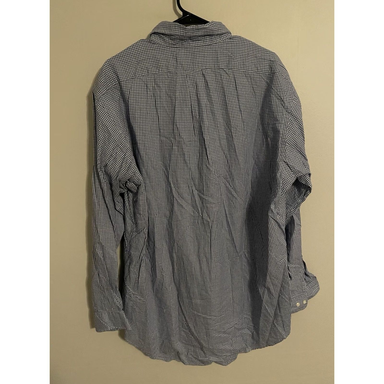 Polo Ralph Lauren Polo Ralph Lauren Blue Check Button Up Dress Shirt Men's 16.5 34/35 Yarmouth Size 46R - 4 Thumbnail