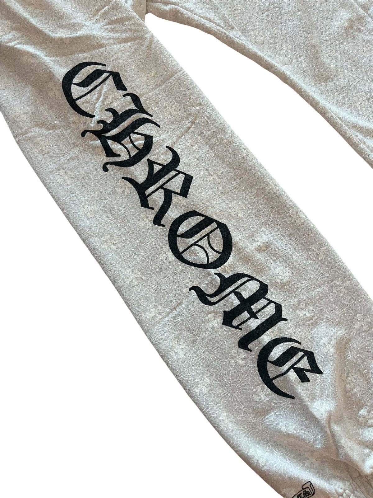 【Chrome Hearts】Plus Cross All Over Print Sweatpants★White Chrome Hearts Plus Cross All Over Print Sweatpants
