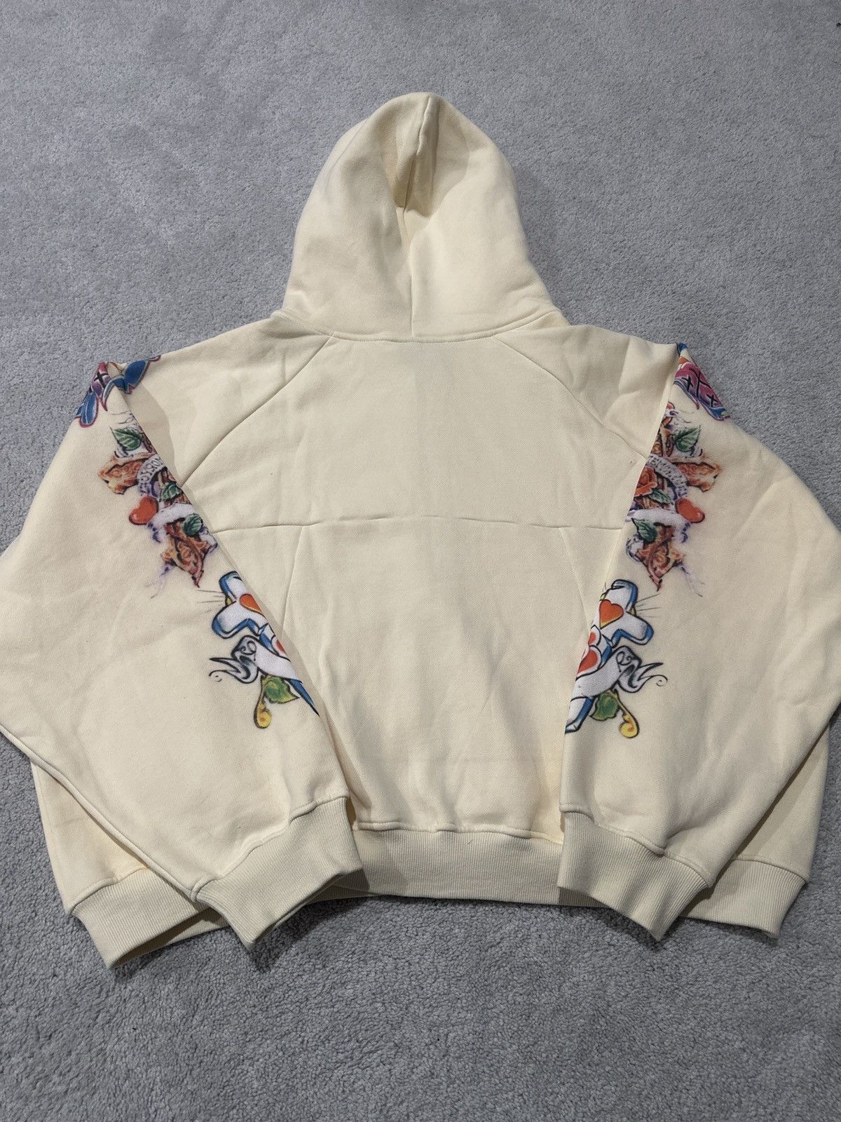 Other Righteous Jesus Cream Zipup Hoodie Size US XL / EU 56 / 4 - 2 Thumbnail