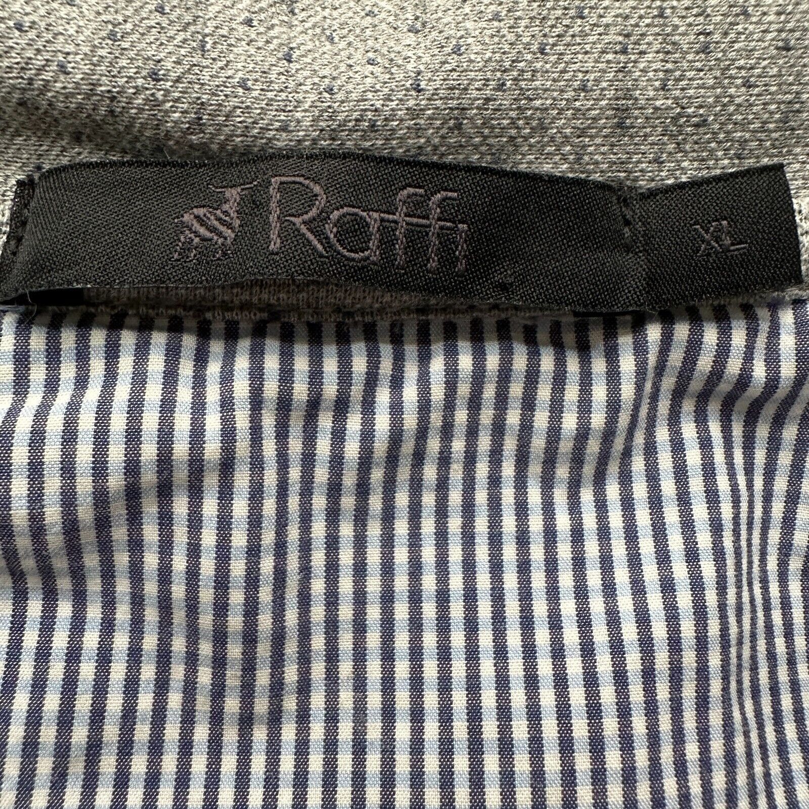 Raffi Raffi Polo Shirt Men's XL Gray Cotton Short Sleeve Pullover Size US XL / EU 56 / 4 - 5 Thumbnail
