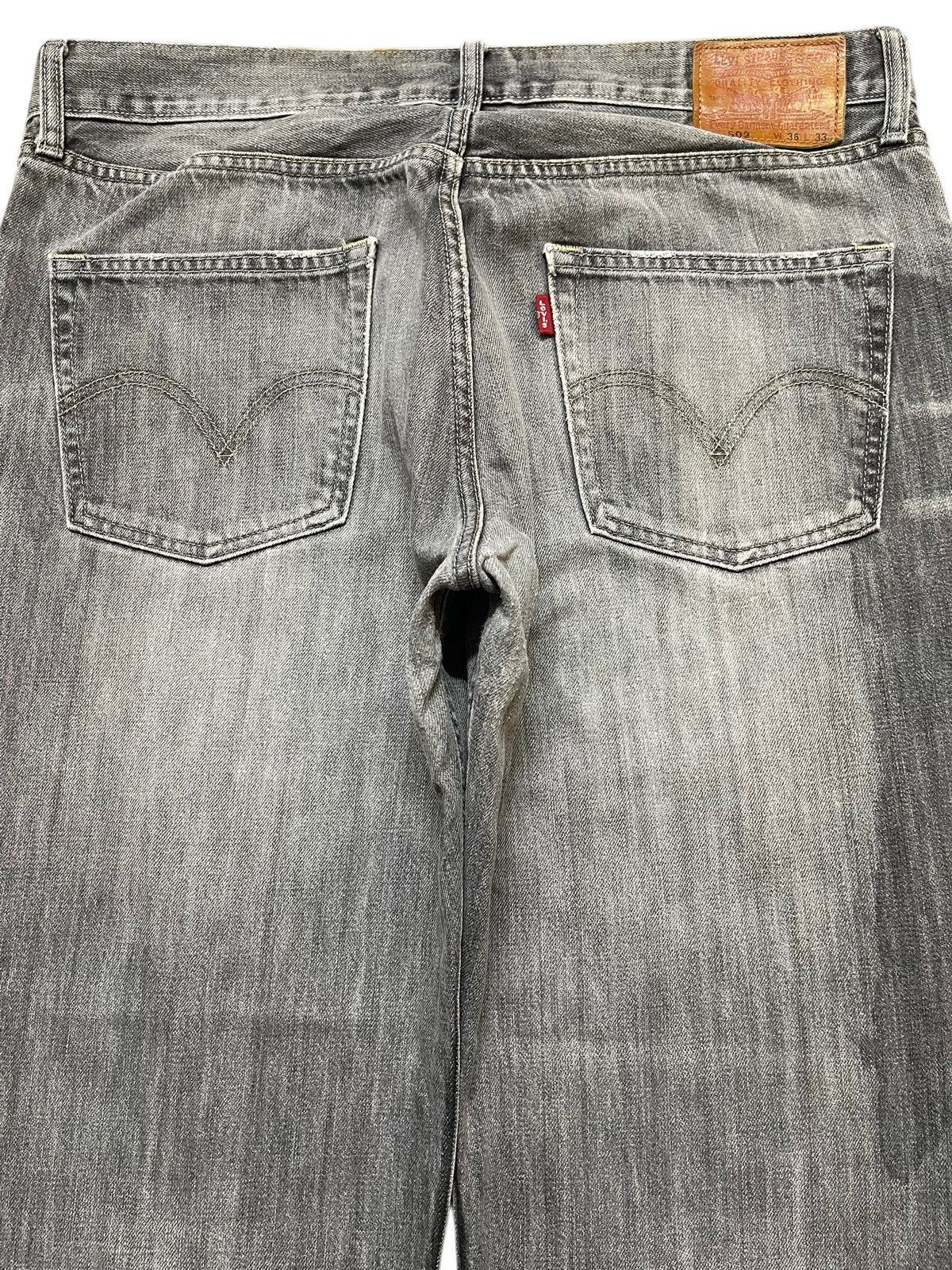 Levi's Vintage 90s Levis 502 Faded Wash Distress Style Loose Jeans Size US 36 / EU 52 - 5 Thumbnail