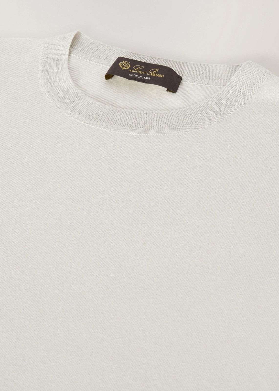 Loro Piana o1srvl11e1224 Sedona Jersey T-Shirt in White Size S / US 4 / IT 40 - 4 Thumbnail