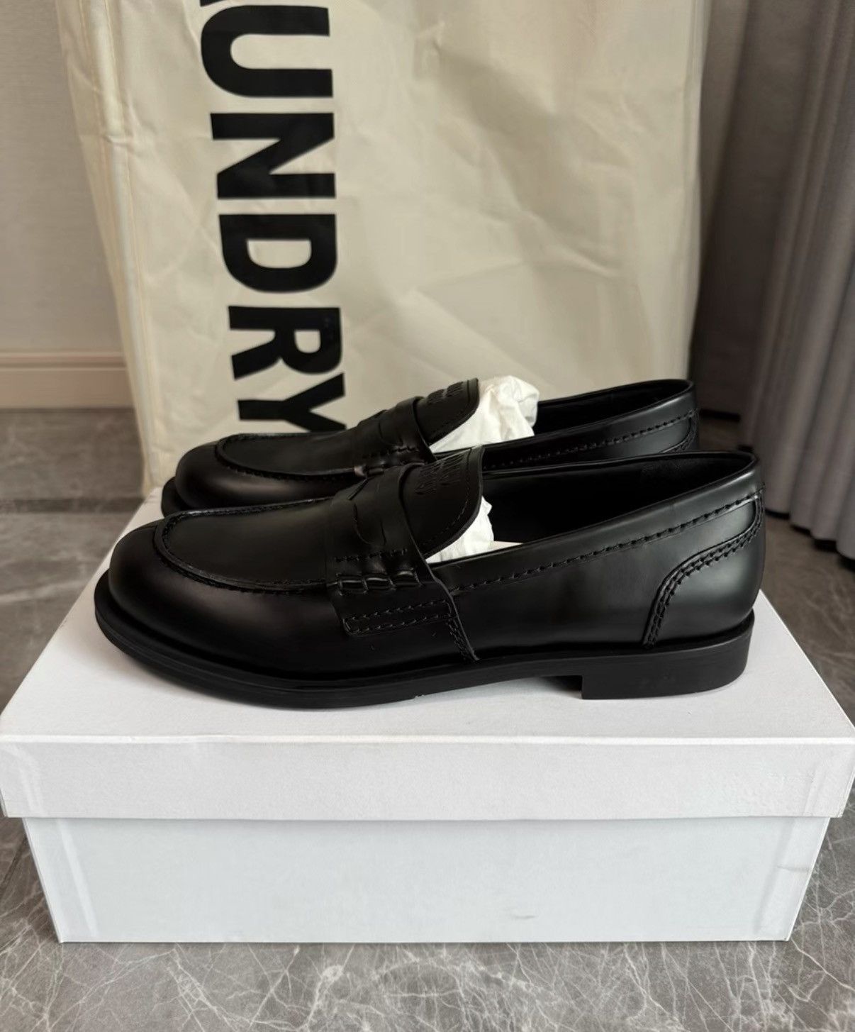Miu Miu Miu Miu Classic Black Loafers K6 Size US 6.5 / IT 36.5 - 1 Thumbnail