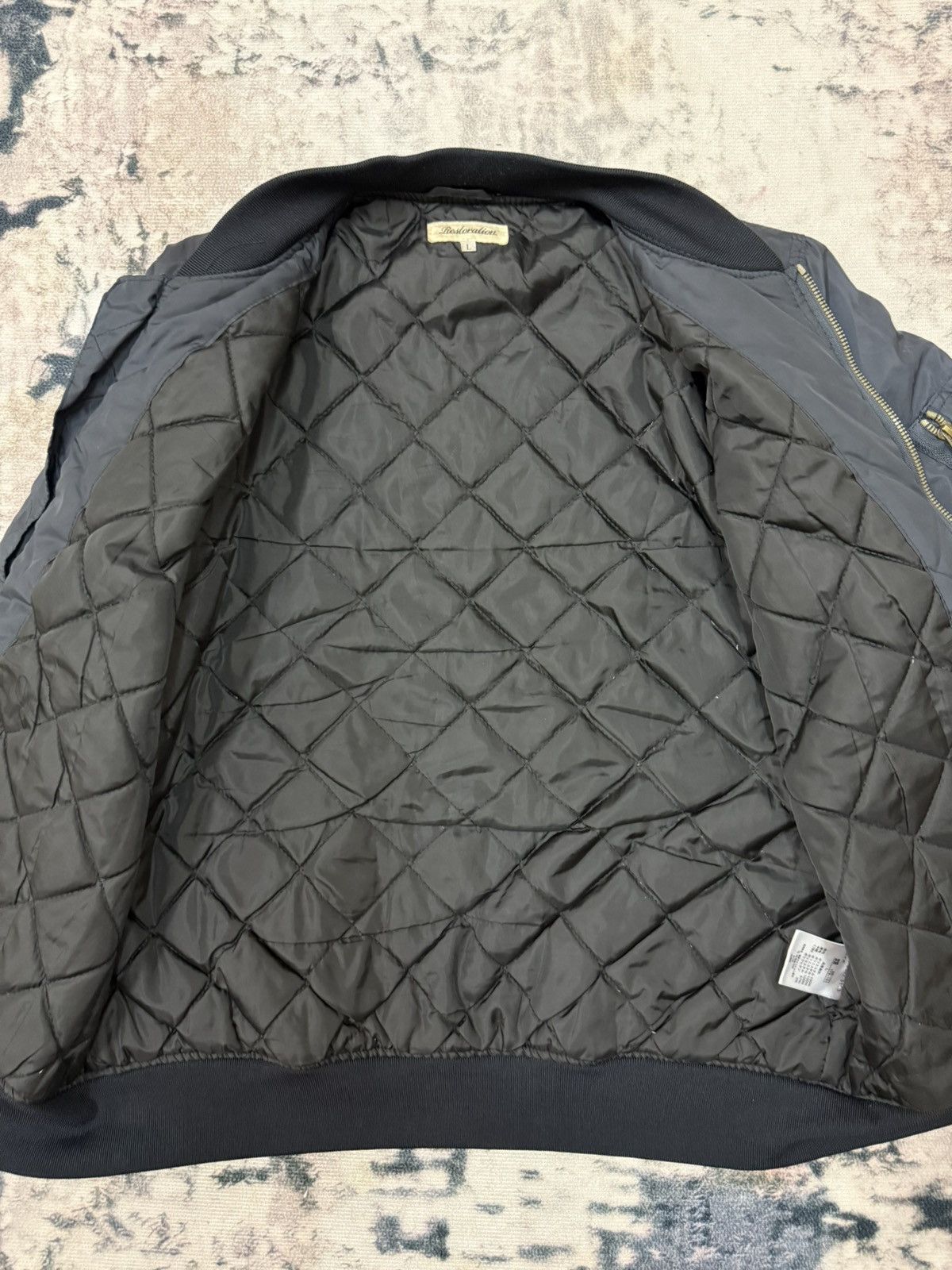 Japanese Brand × Restoration × Vintage RESTORATION BOMBER JACKET Size US S / EU 44-46 / 1 - 8 Thumbnail