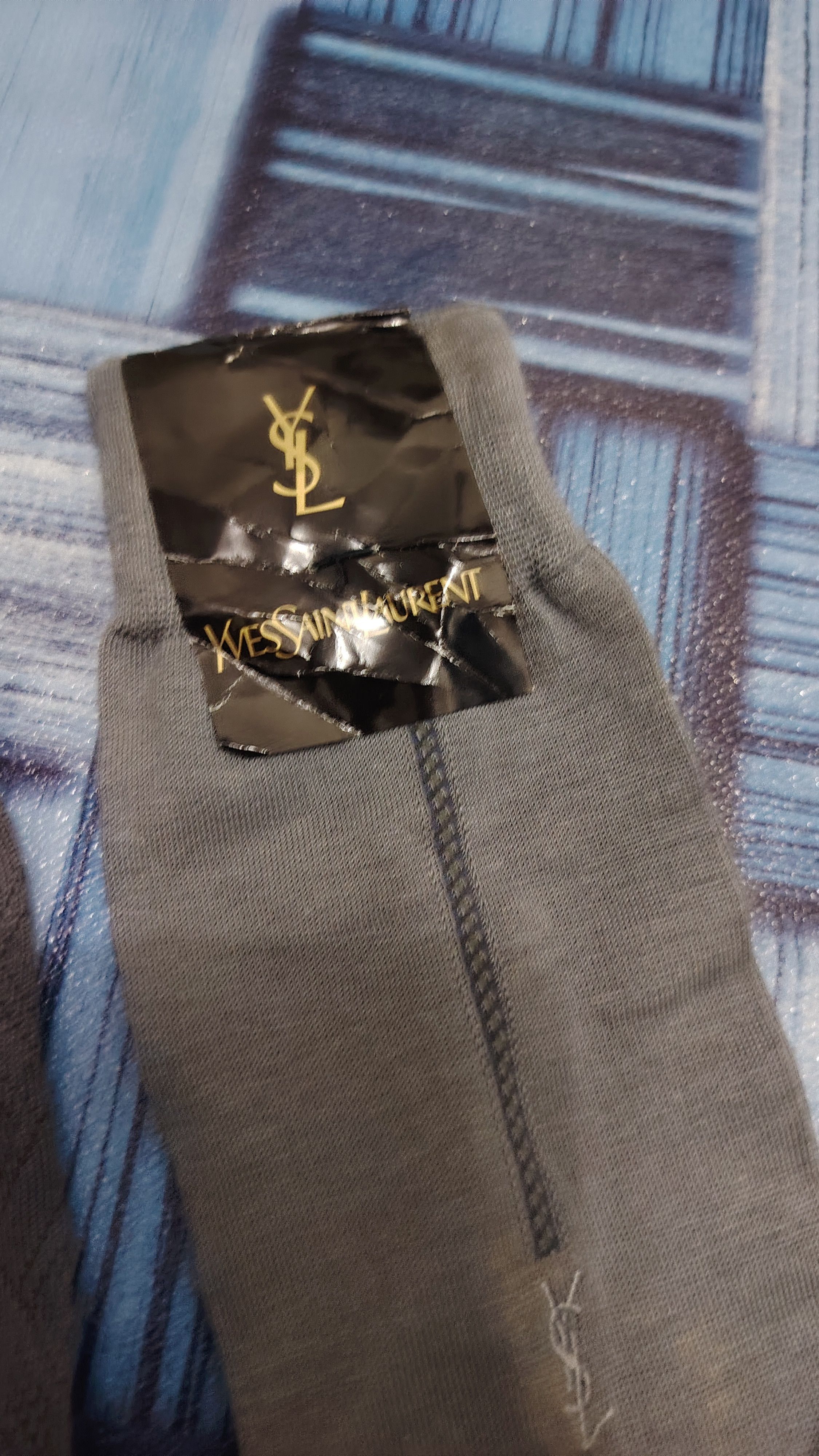 Vintage × Yves Saint Laurent Japanese YSL socks 2 pcs Size ONE SIZE - 5 Thumbnail