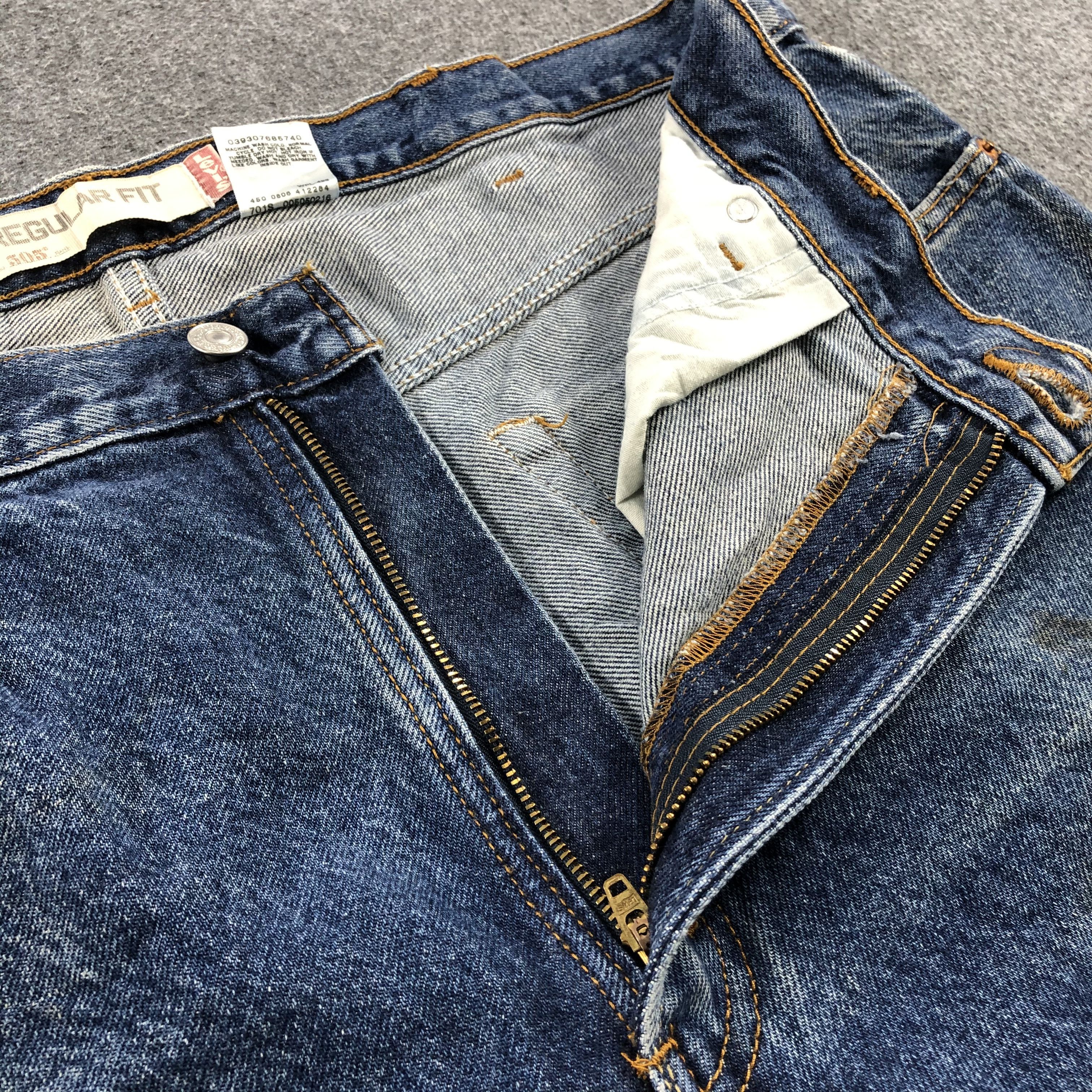 Levi's Vintage Levis Jeans Lot 505 Faded Blue Denim-J967 Size US 39 - 8 Thumbnail