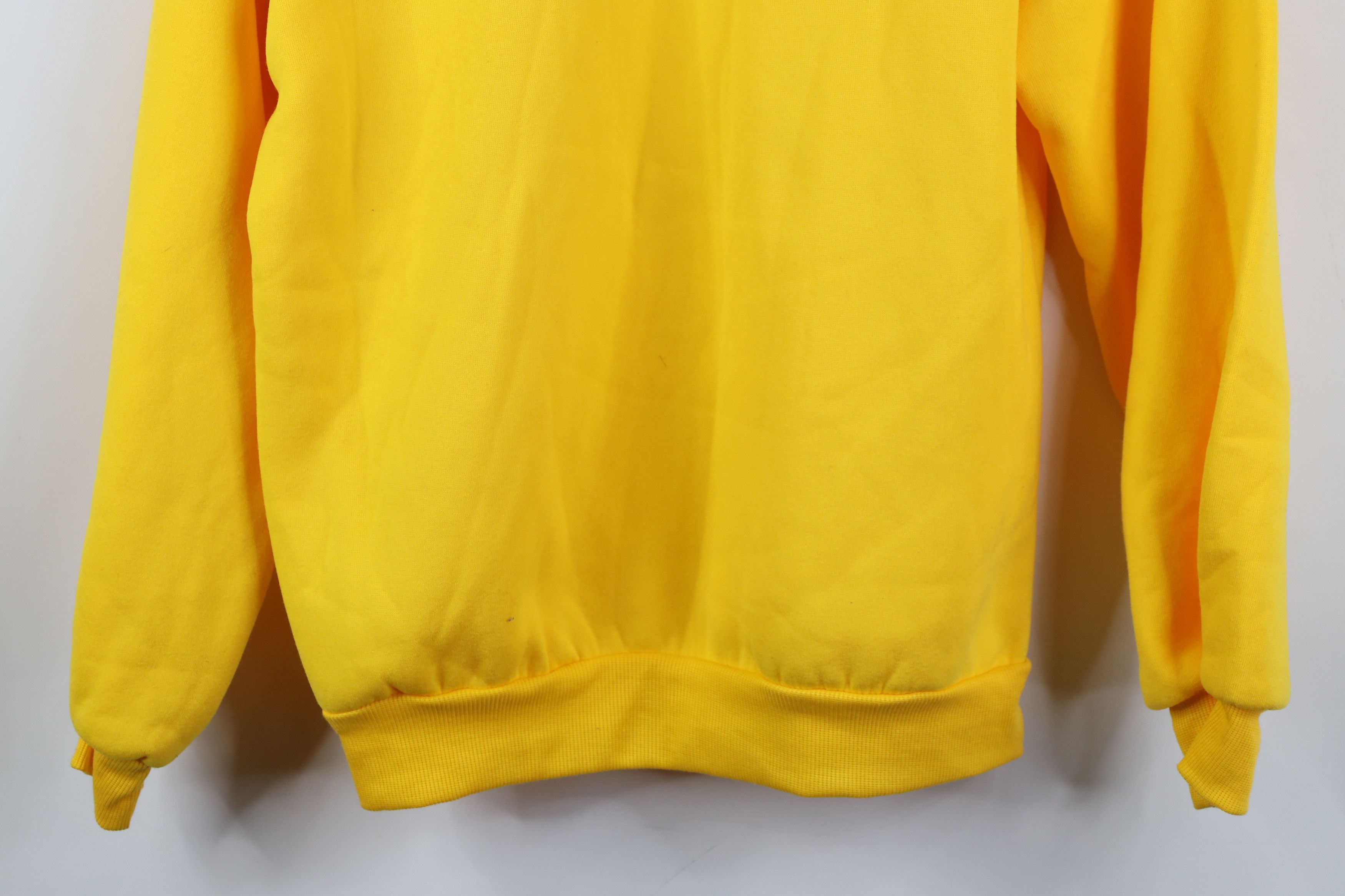 Vintage Vintage 90s Y2K Streetwear Thick Hoodie Sweatshirt Yellow Size US S / EU 44-46 / 1 - 10 Thumbnail