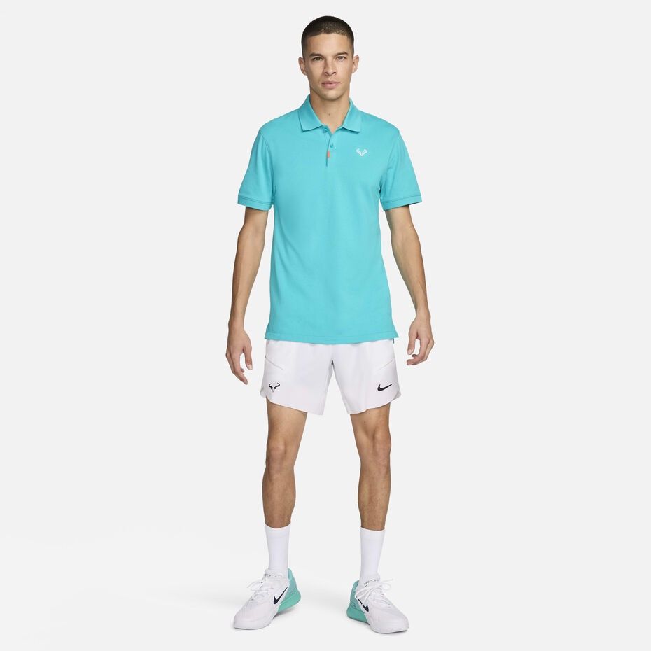 Nike Nike Polo Rafa Nadal Slim Fit Tennis Polo Bull Teal Size US L / EU 52-54 / 3 - 8 Thumbnail