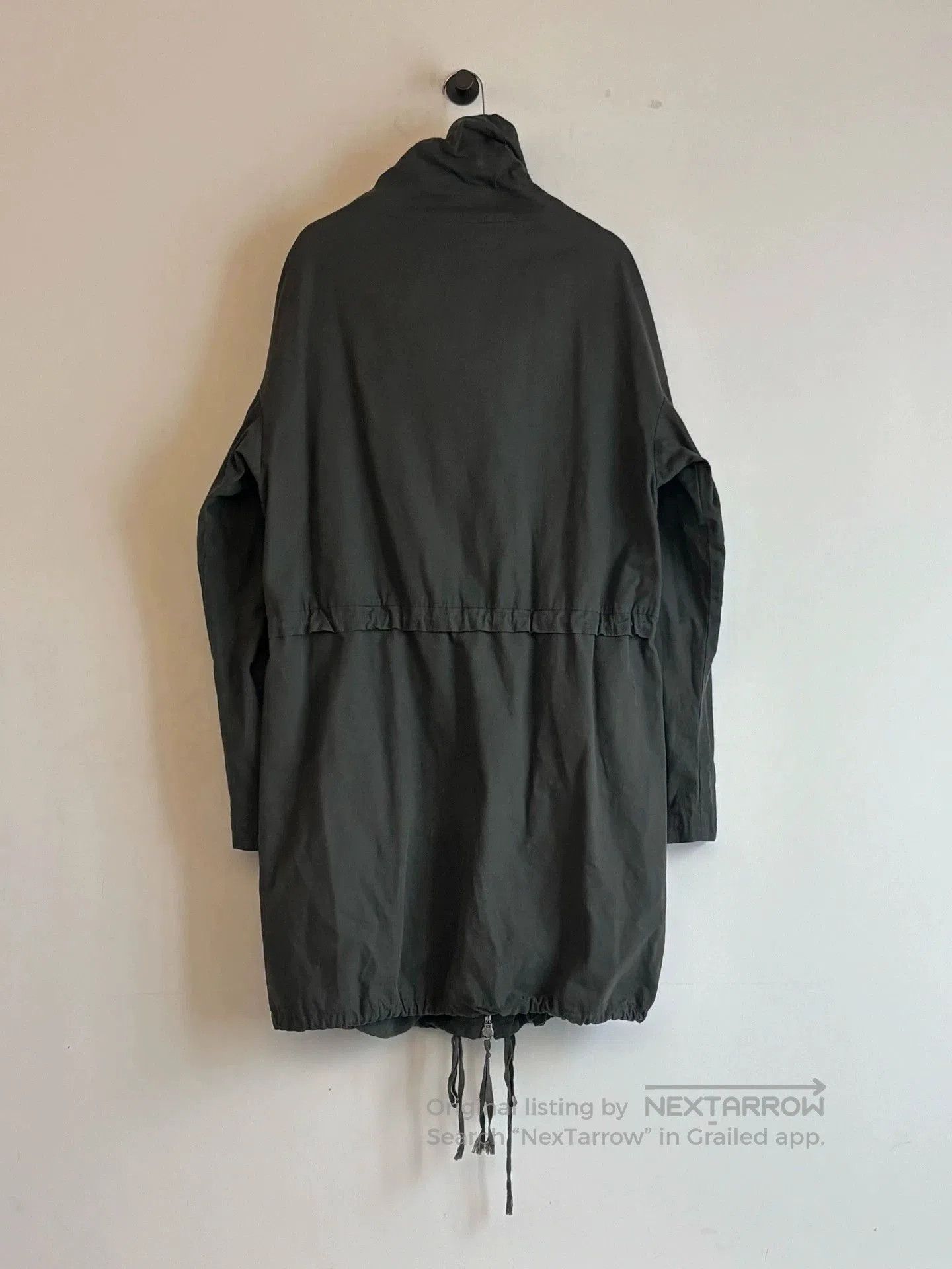 Damir Doma Black Hooded Cloak with Drawstring XS. Size US XS / EU 42 / 0 - 6 Thumbnail