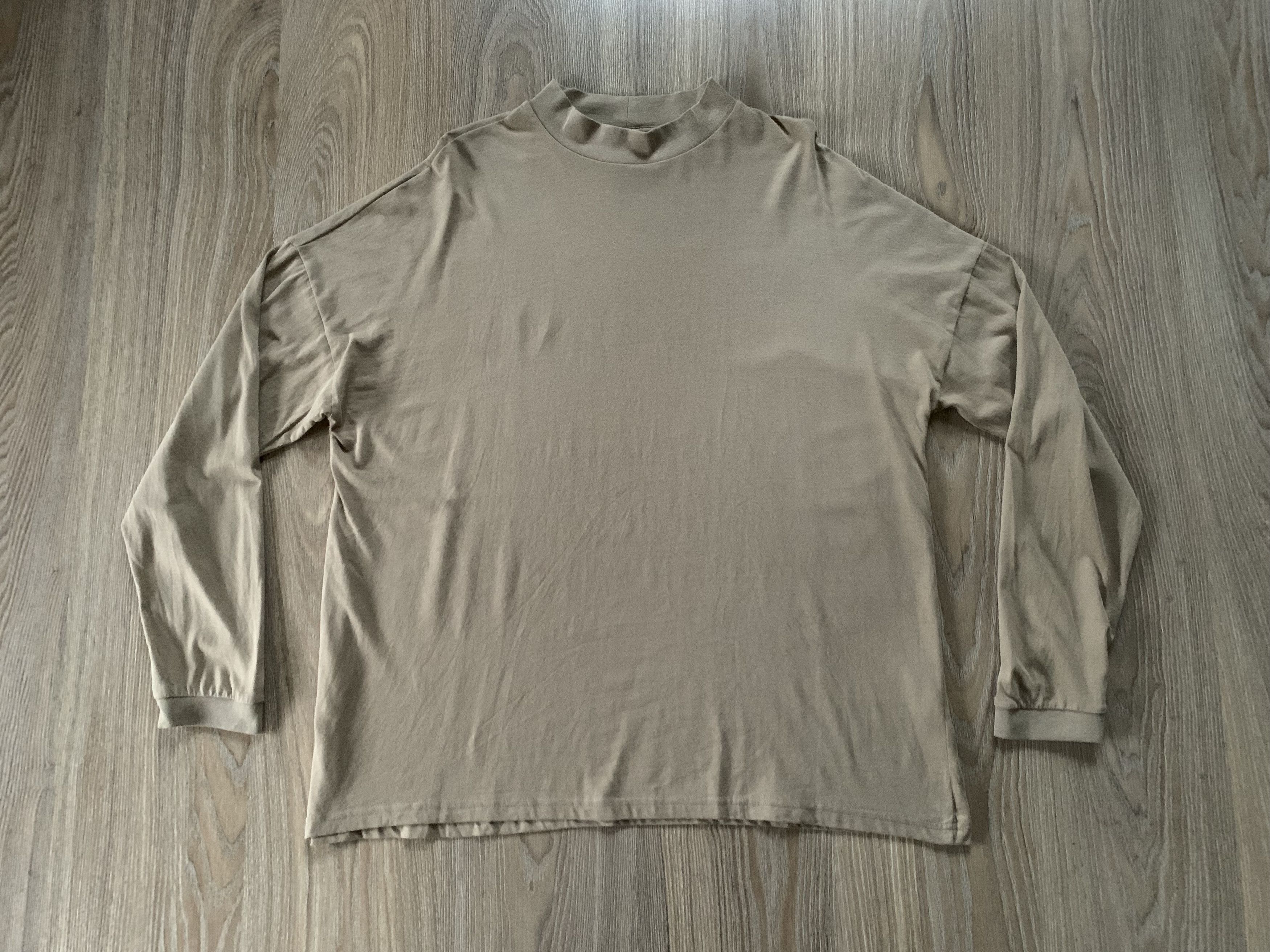 Designer × Zara Zara Beige Cotton Turtleneck Poloneck Sweatshirt Size US XL / EU 56 / 4 - 2 Thumbnail
