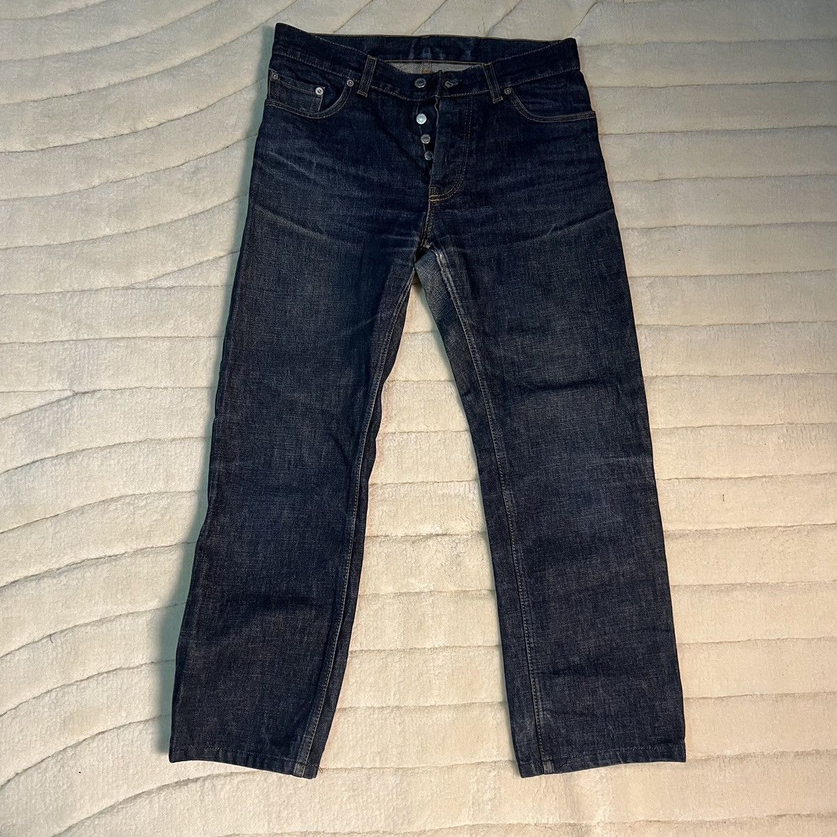 Helmut Lang Helmet lang raw denim jeans Size US 30 / EU 46 - 1 Thumbnail