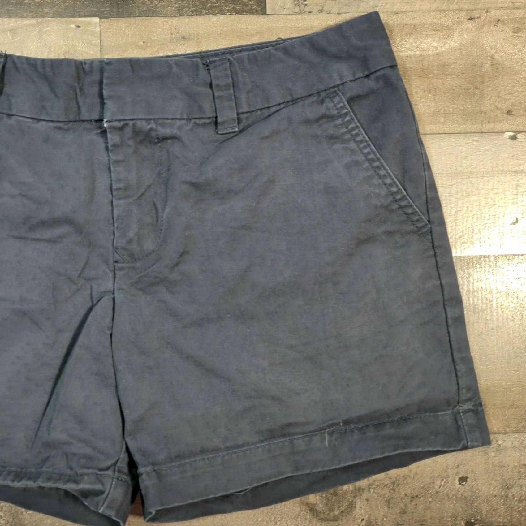 Tommy Hilfiger Tommy Hilfiger Shorts Womens Blue Chino Flat Front Mid-Rise Size 4 Preppy Zip Closure Size 30" / US 8 / IT 44 - 6 Thumbnail