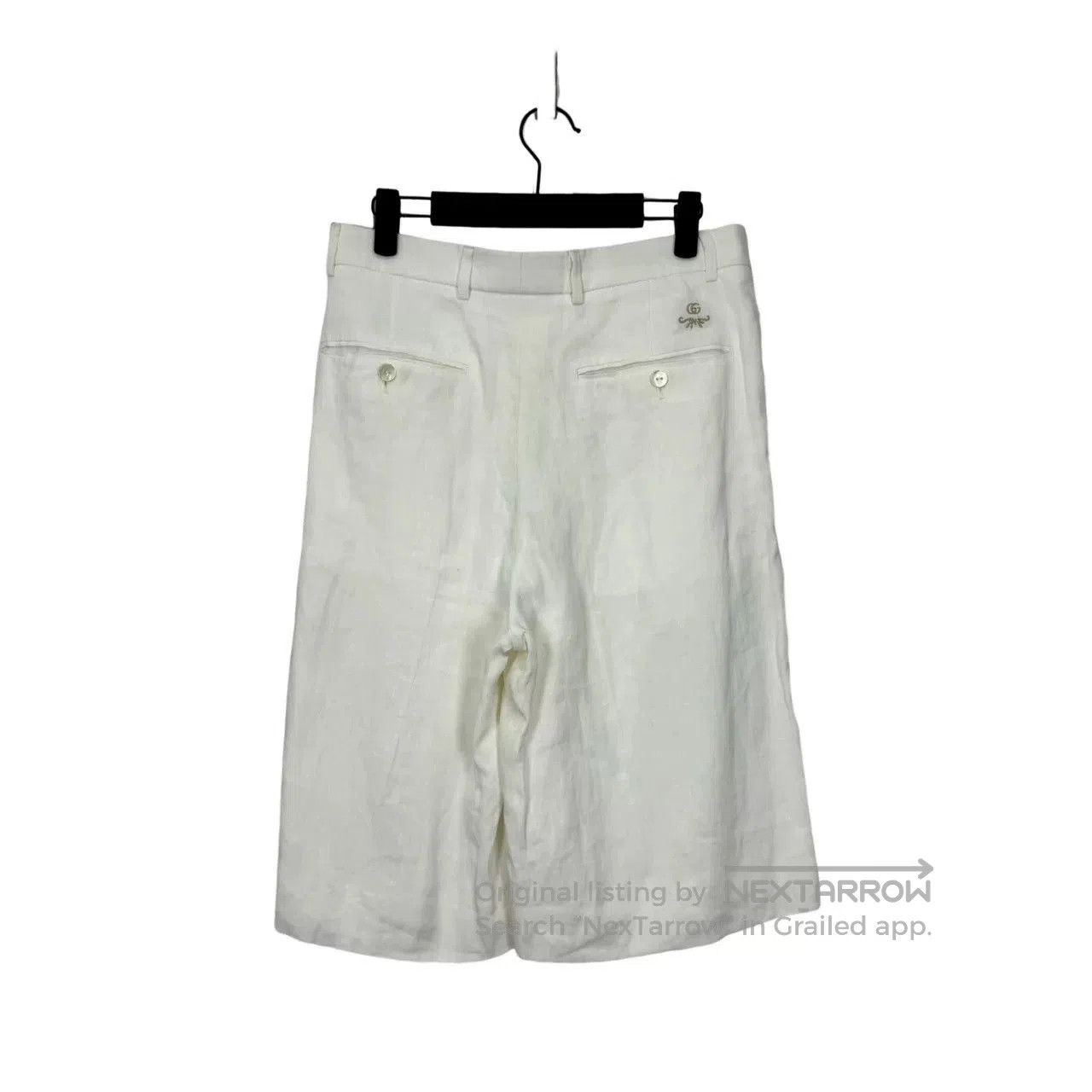 Gucci Gucci Linen Logo Shorts. Size US 28 / EU 44 - 2 Thumbnail
