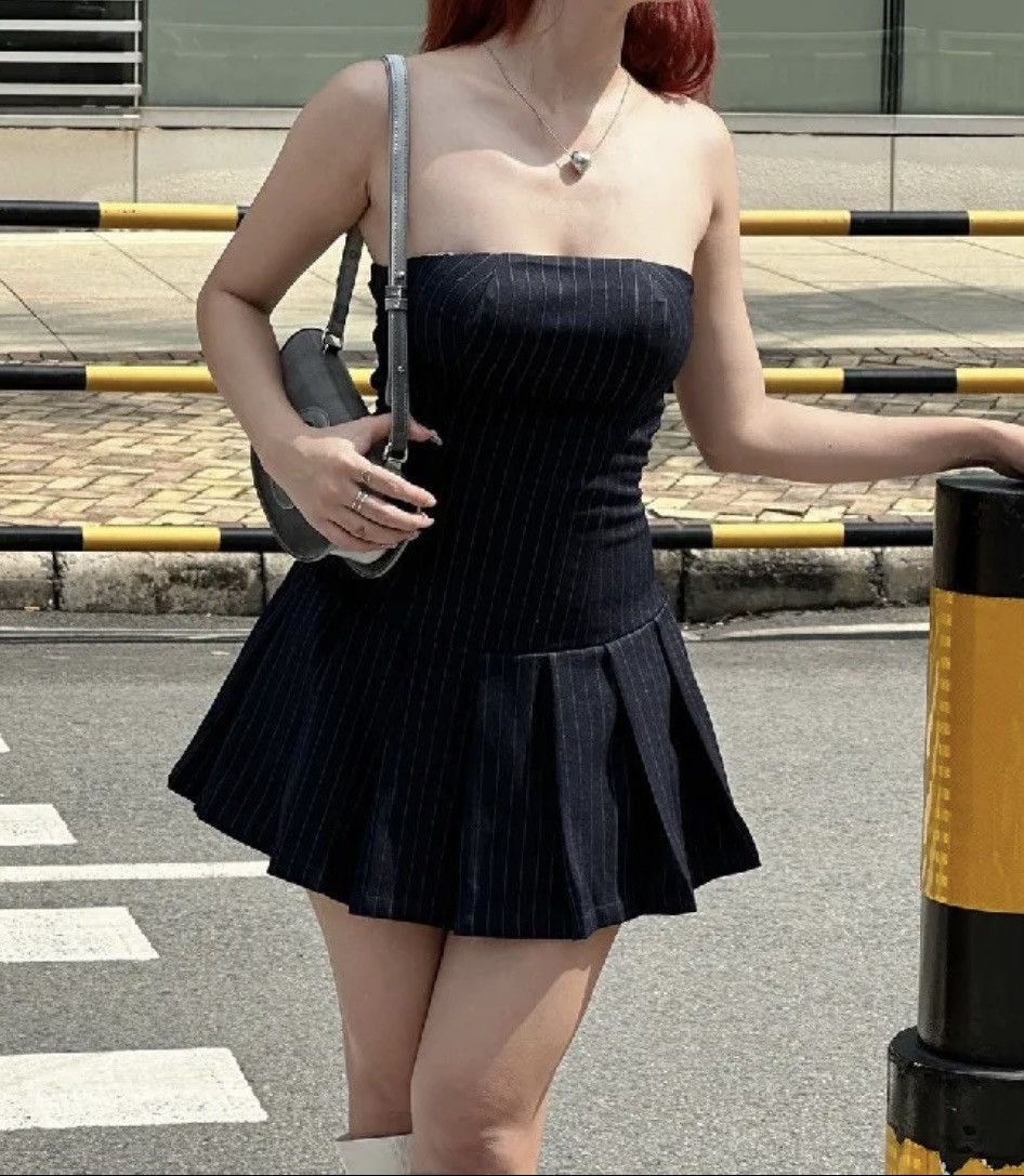 Japanese Brand Pleated tube dress Size S / US 4 / IT 40 - 1 Thumbnail
