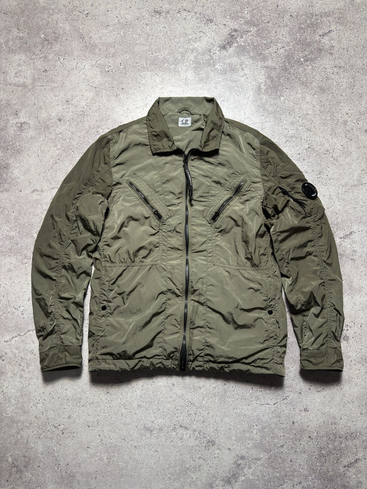 C.P Company Chrome Nylon Garment Dyed Vintage Overshirt