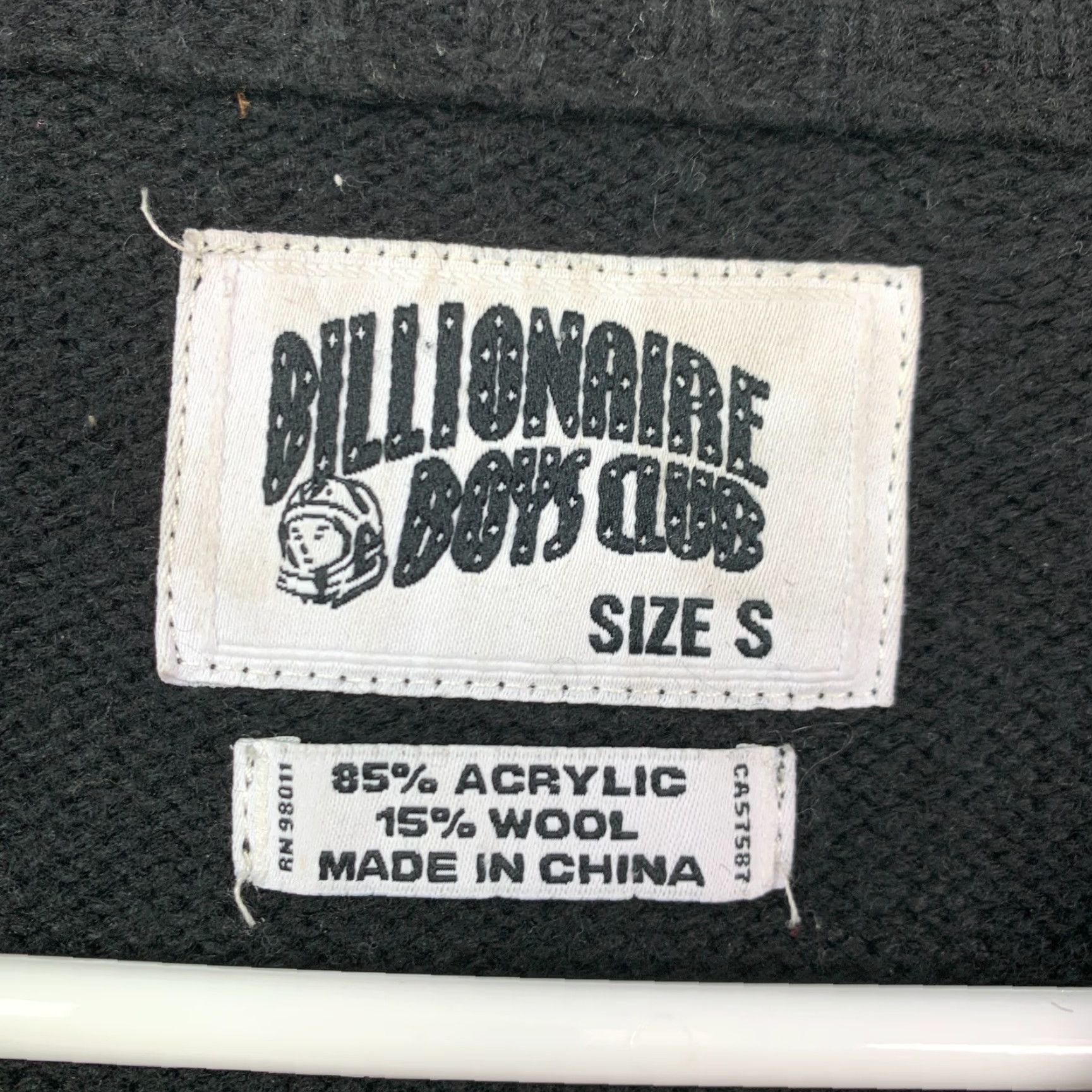 Billionaire Boys Club Billionaire Boys Club Sweater Crew Neck Wool Blend Black Small Mens Long Sleeve Pullover Casual Western Style Knit Regular Knitwear Size US S / EU 44-46 / 1 - 3 Thumbnail