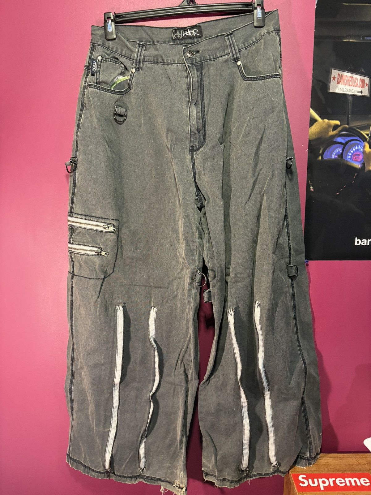 Tripp NYC CHOR zipper raver jeans Size US 34 / EU 50 - 1 Thumbnail