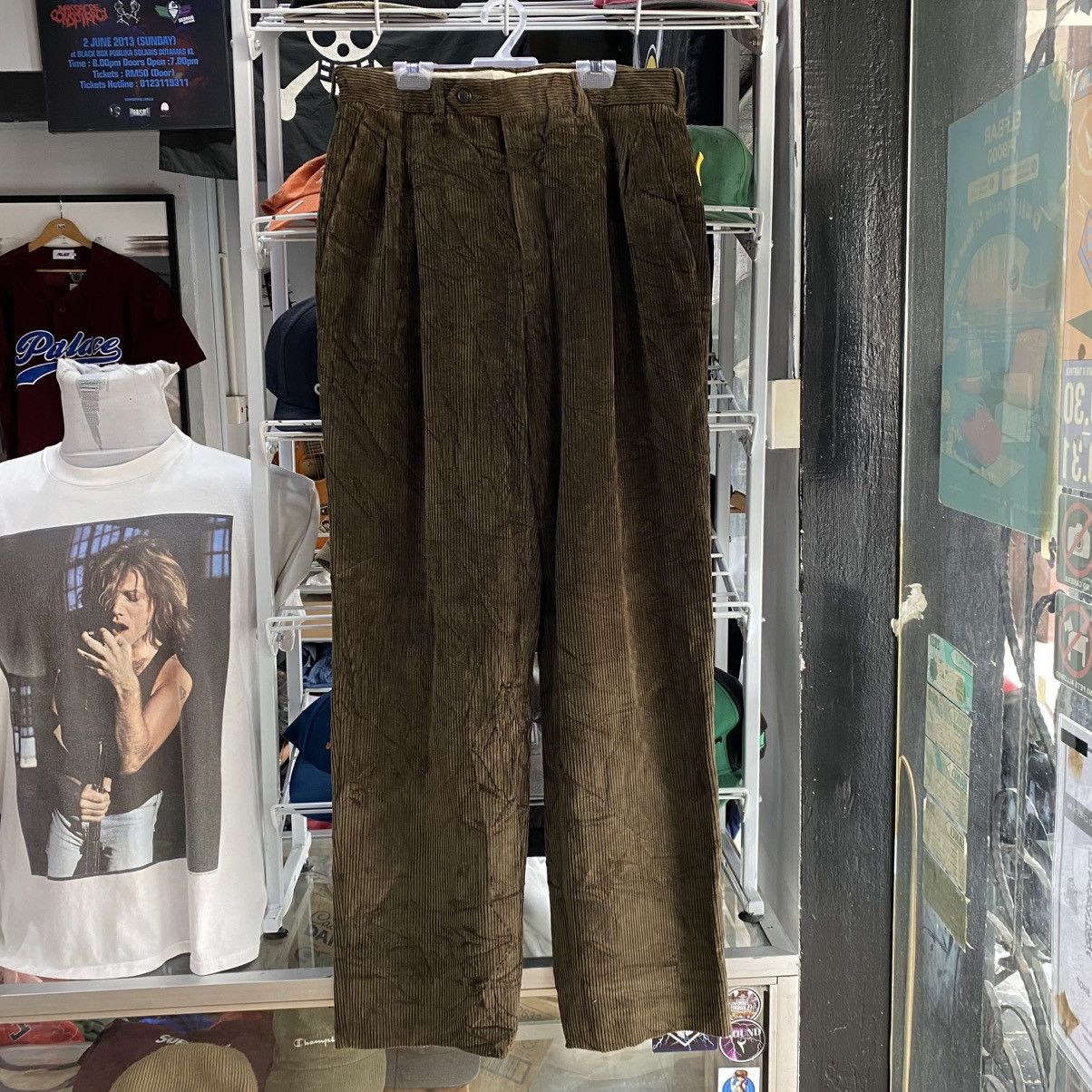 Fendi × Vintage VINTAGE RARE‼️Fendi Corduroy Pants Olive Green Size US 31 - 1 Thumbnail