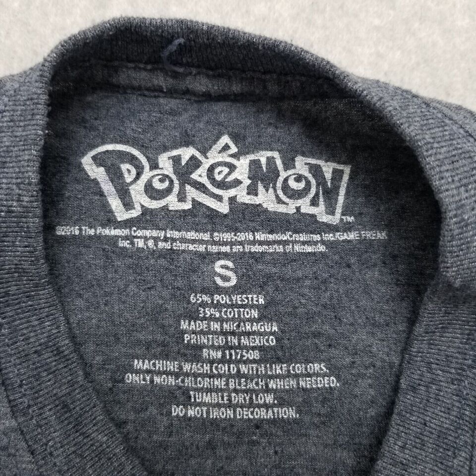 Pokemon Pokemon Shirt Mens Small Gray Short Sleeve Size US S / EU 44-46 / 1 - 4 Thumbnail