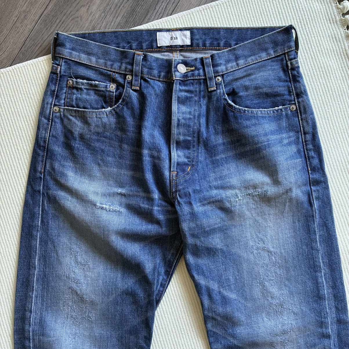 URBAN RESEARCH DOORS D’sh Urban Research Doors Distressed Light Wash Blue Jeans Size US 31 - 3 Thumbnail