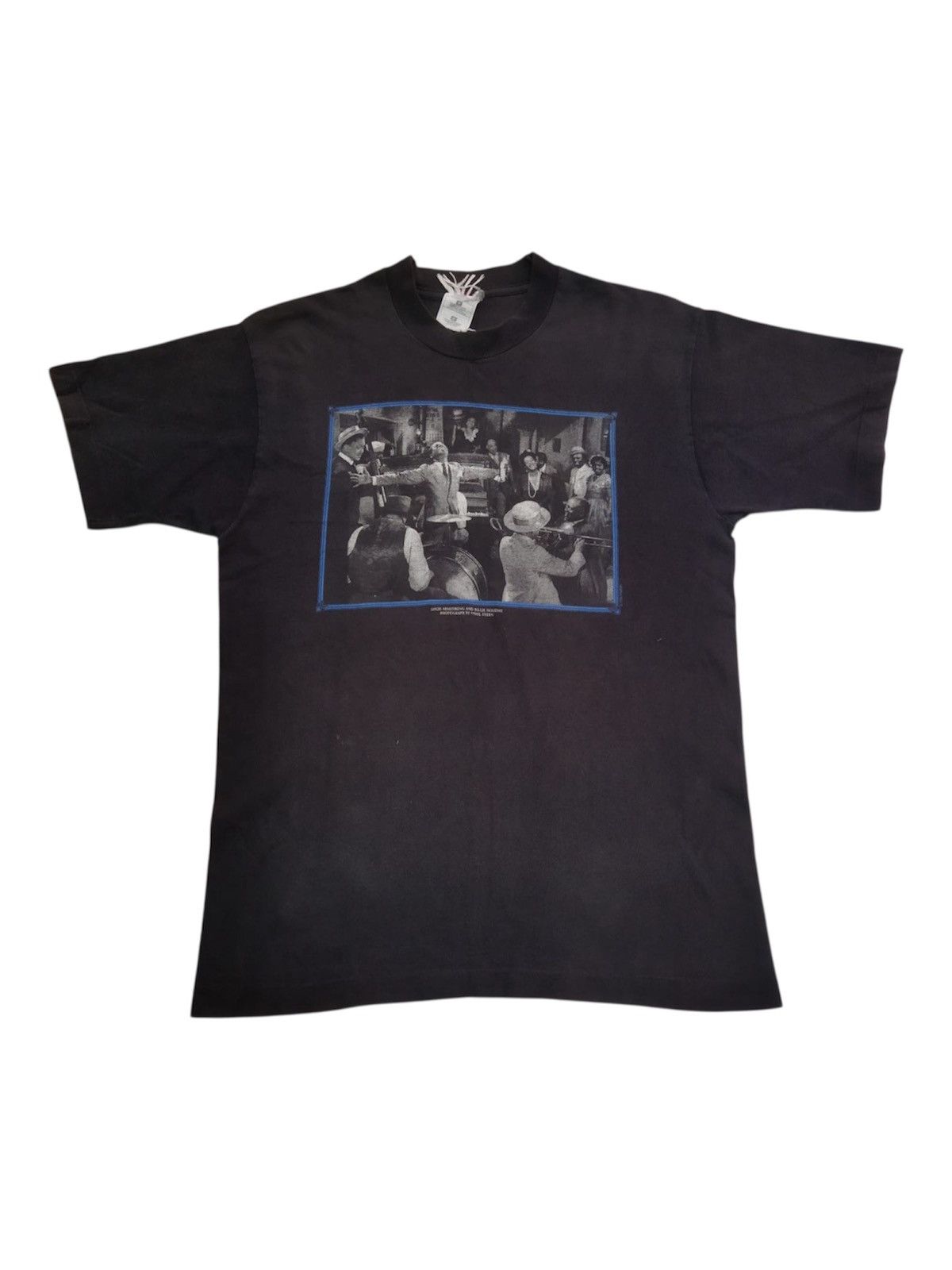 Band Tees 1990s Vintage Billie Holiday Photo And Louis Armstrong Tee Size US M / EU 48-50 / 2 - 1 Thumbnail