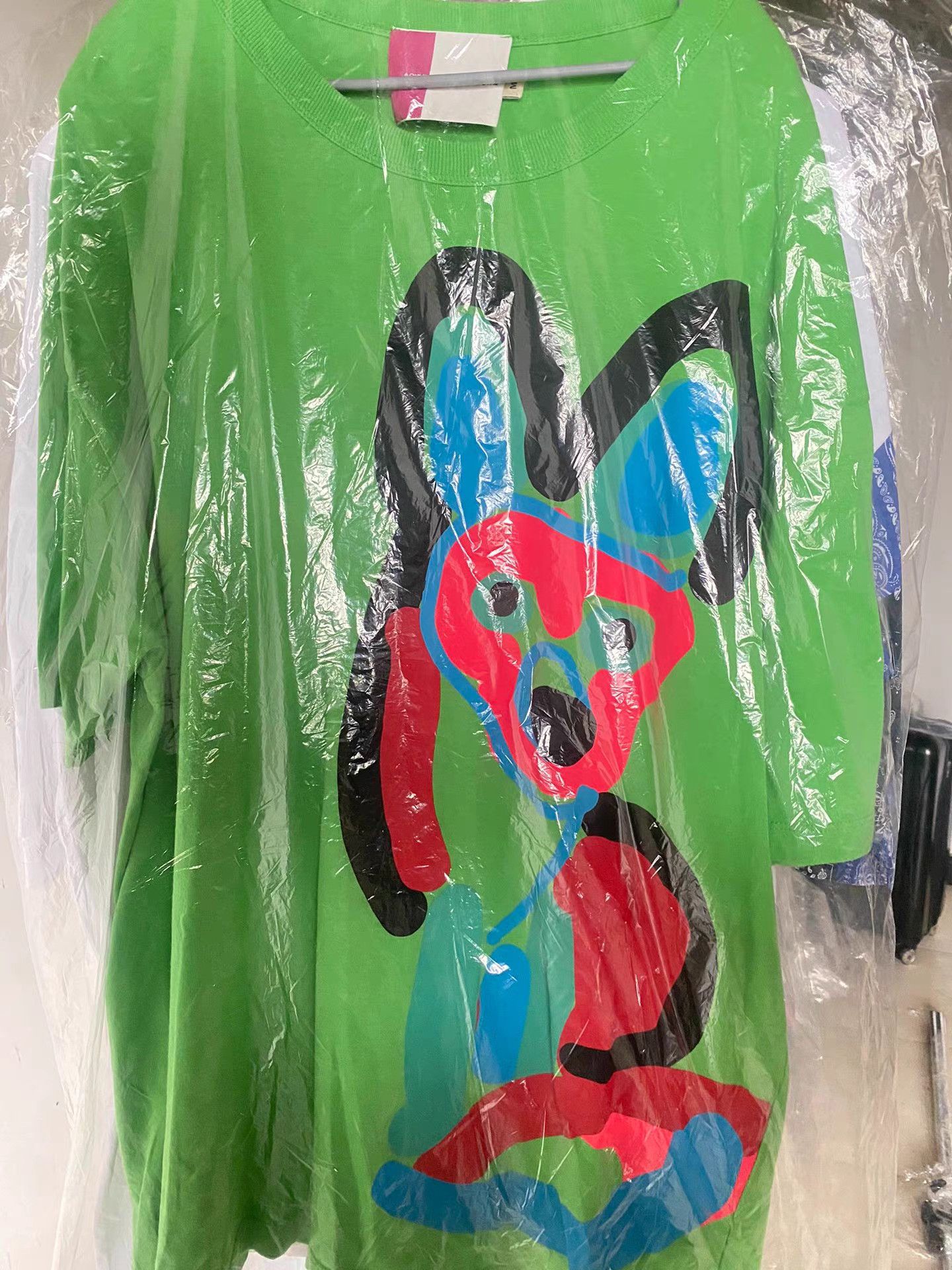 Maison Kitsune Maison Kitsuné Fluorescent Green T-Shirt K10 Size US M / EU 48-50 / 2 - 1 Thumbnail