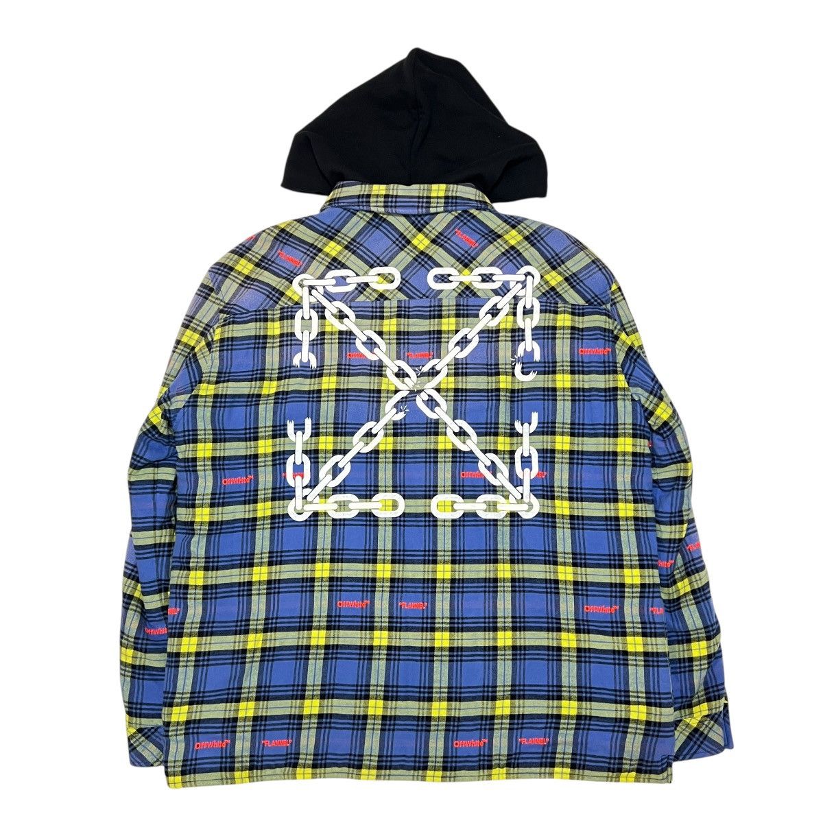 Off-White OFF-WHITE Virgil Abloh Flannel Hooded Padded Jacket Size US L / EU 52-54 / 3 - 3 Thumbnail