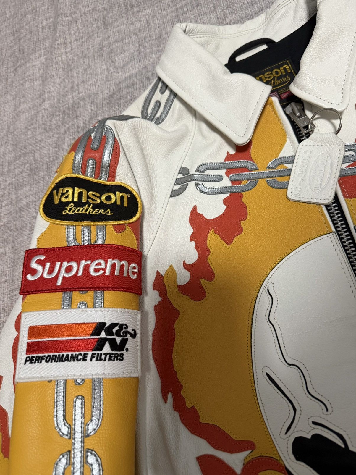 Supreme × Vanson Leathers Supreme vanson leathers ghost Rider Jacket Size US L / EU 52-54 / 3 - 2 Thumbnail