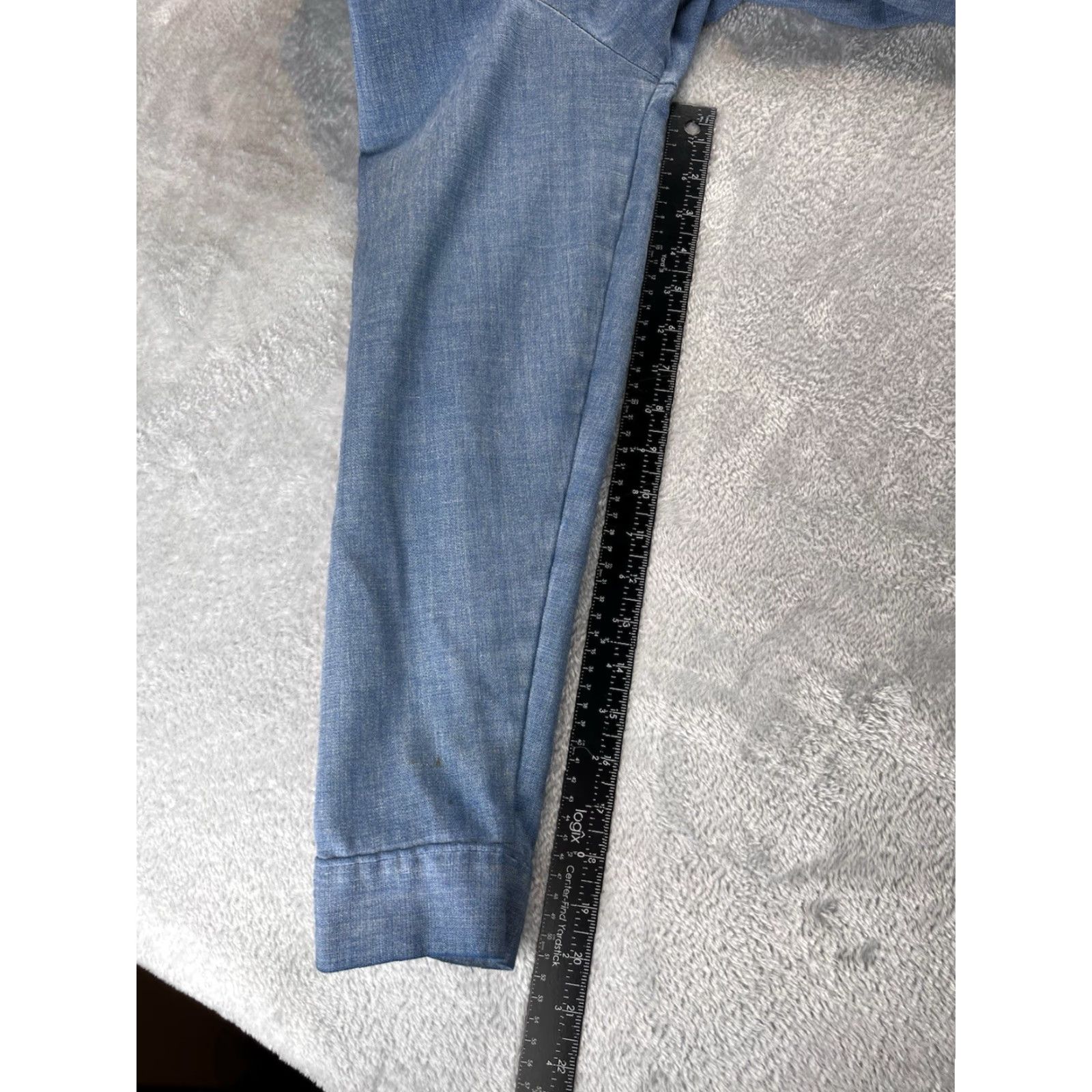 Sears VINTAGE Sears Western Wear Rugged Denim Shirt Mens XL Blue Snap Button Cowboy Rodeo Size US XL / EU 56 / 4 - 6 Thumbnail