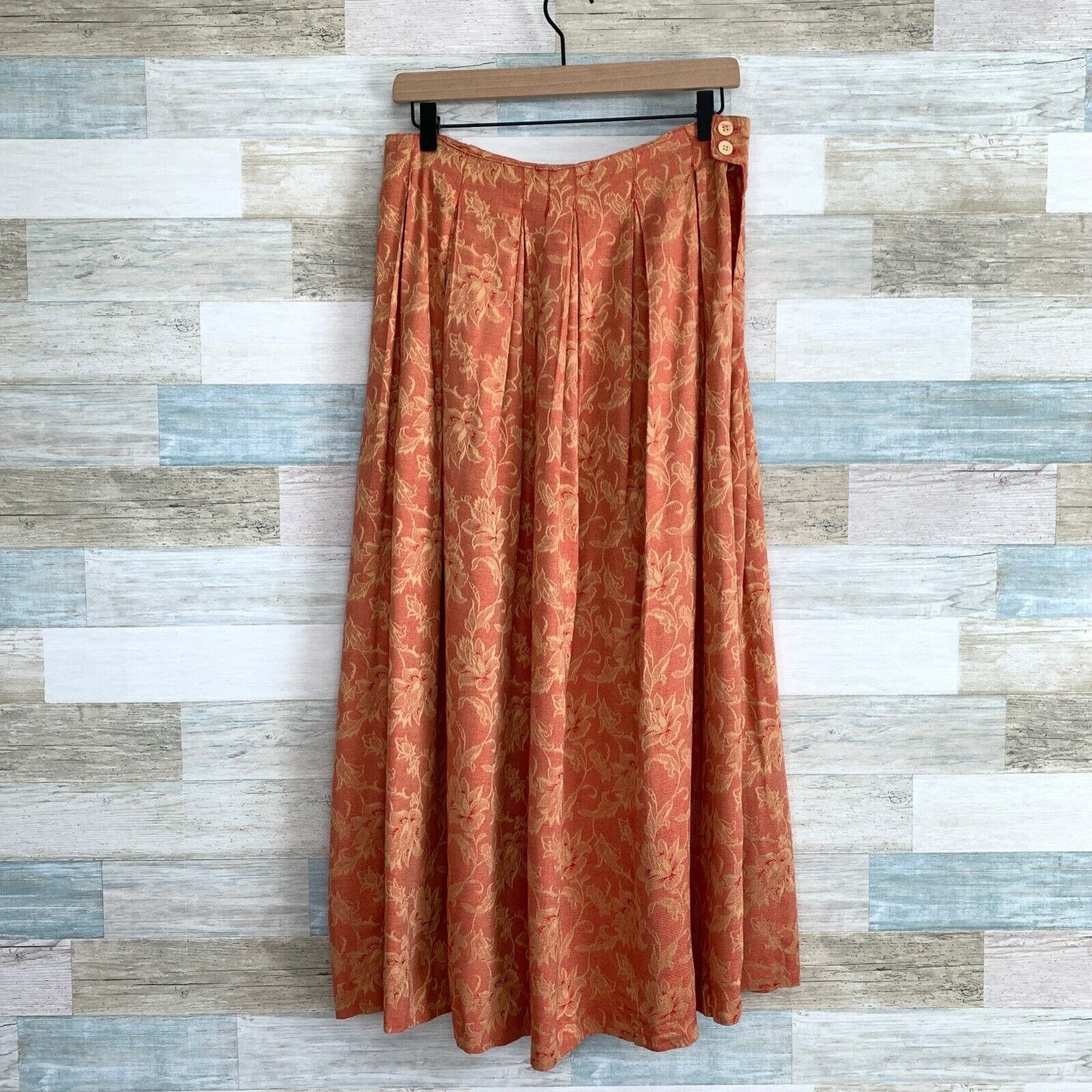 Calvin Klein Calvin Klein Studio VTG Japanese Floral Jacquard Skirt Set Size 32" / US 10 / IT 46 - 10 Thumbnail