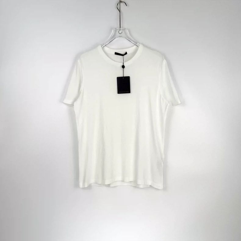Louis Vuitton Louis Vuitton White embroidered logo short sleeve T-shirt 2 Size US L / EU 52-54 / 3 - 3 Thumbnail