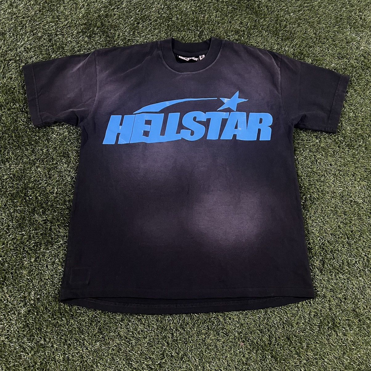 HELLSTAR Hellstar Classic Gel Print Tee Black/Blue Size Medium Size US M / EU 48-50 / 2 - 1 Thumbnail