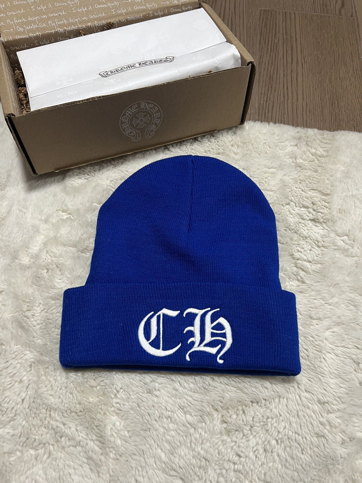 Chrome Hearts Chrome Hearts Blue CH Beanie - Brand New Size ONE SIZE - 1 Thumbnail