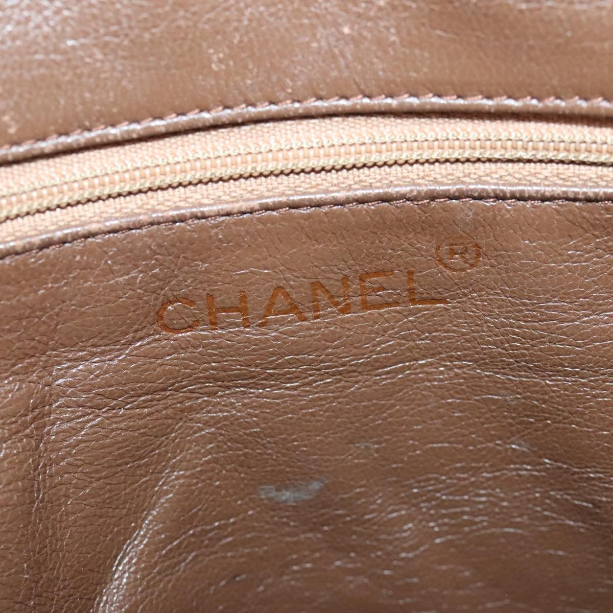 CHANEL Matelasse Shoulder Bag Canvas Beige CC