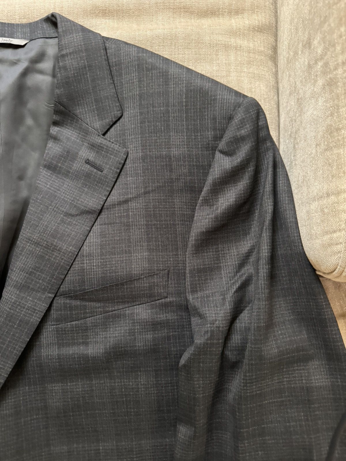 Canali Canali Made in Italy Subtle Prince of Wales Wool Suit $1995 Size 48R - 4 Thumbnail