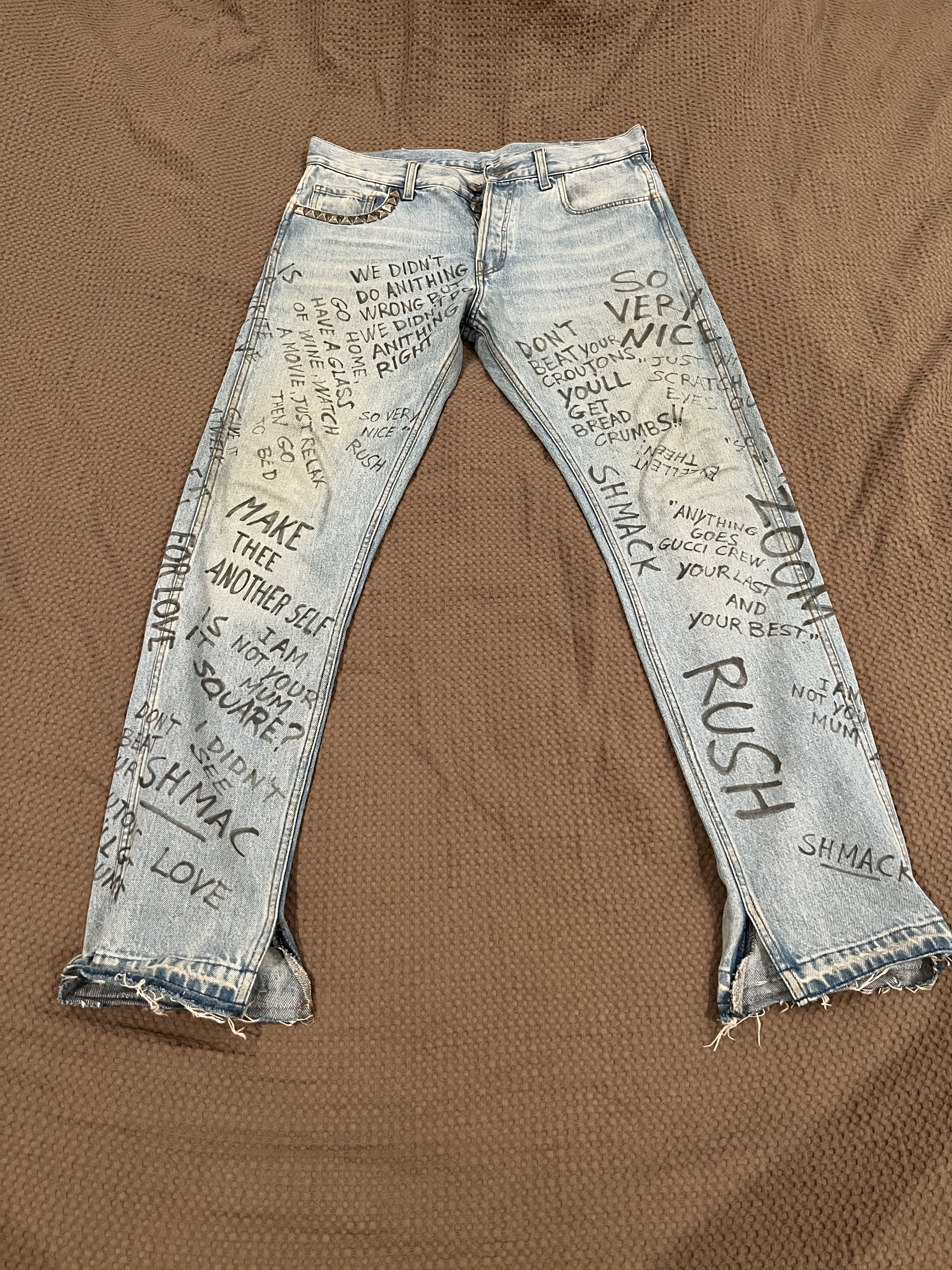 Gucci Graffiti jeans Size US 32 / EU 48 - 1 Thumbnail