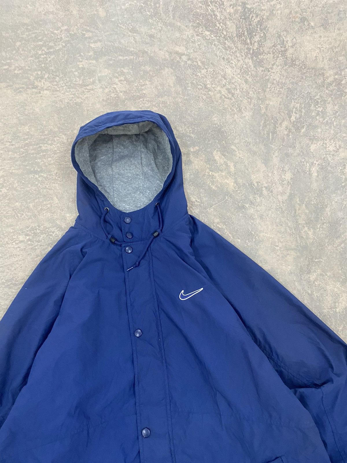 Nike VINTAGE 90s NIKE BIG SWOOSH BACKHIT WINDBREAKER JACKET BLUE Size US XXL / EU 58 / 5 - 7 Thumbnail