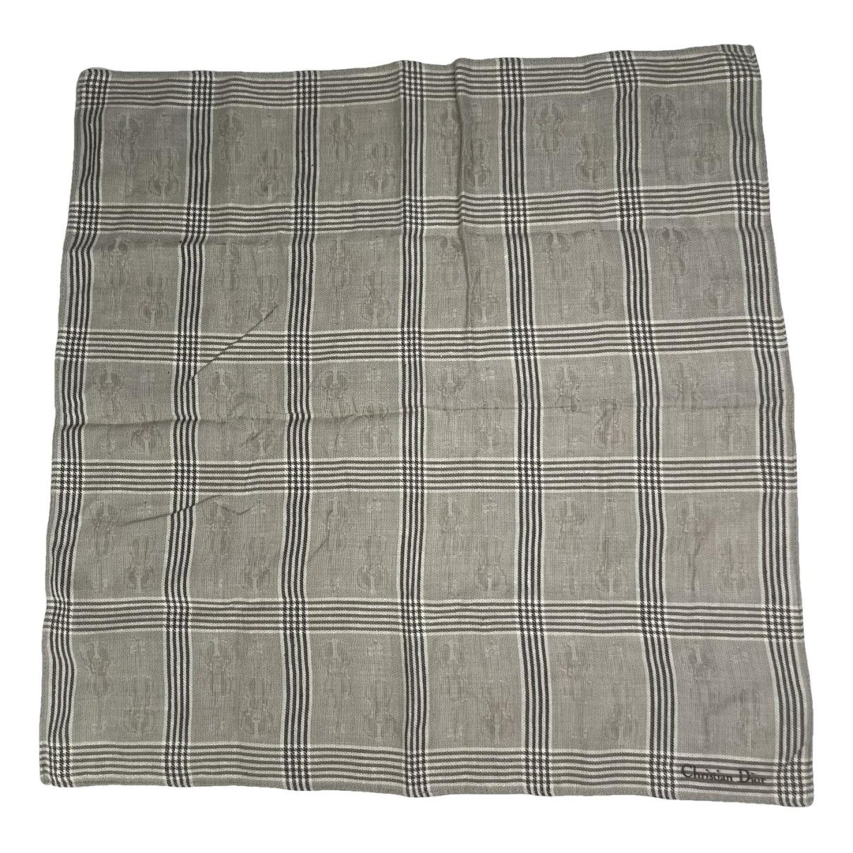 Grey Silk Scarf