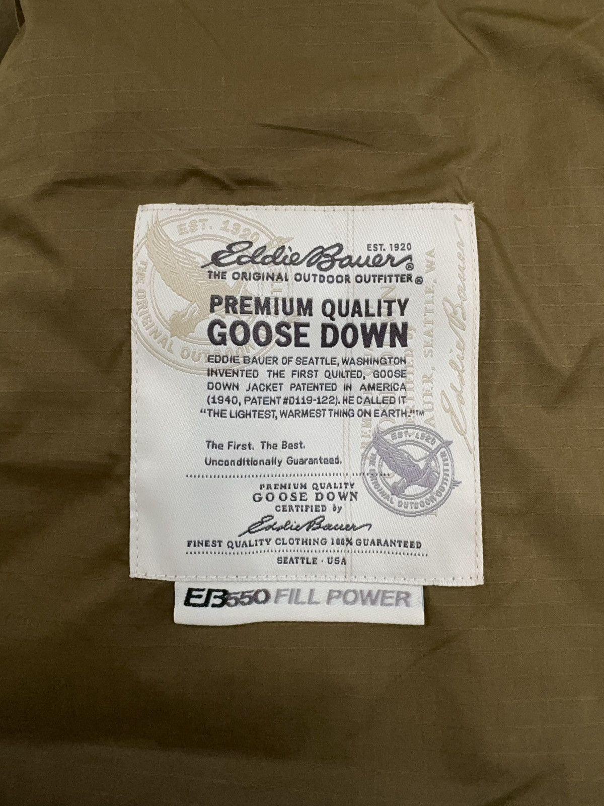 Eddie Bauer × Vintage Eddie Bauer Goose down Wax Vest Size US M / EU 48-50 / 2 - 17 Thumbnail