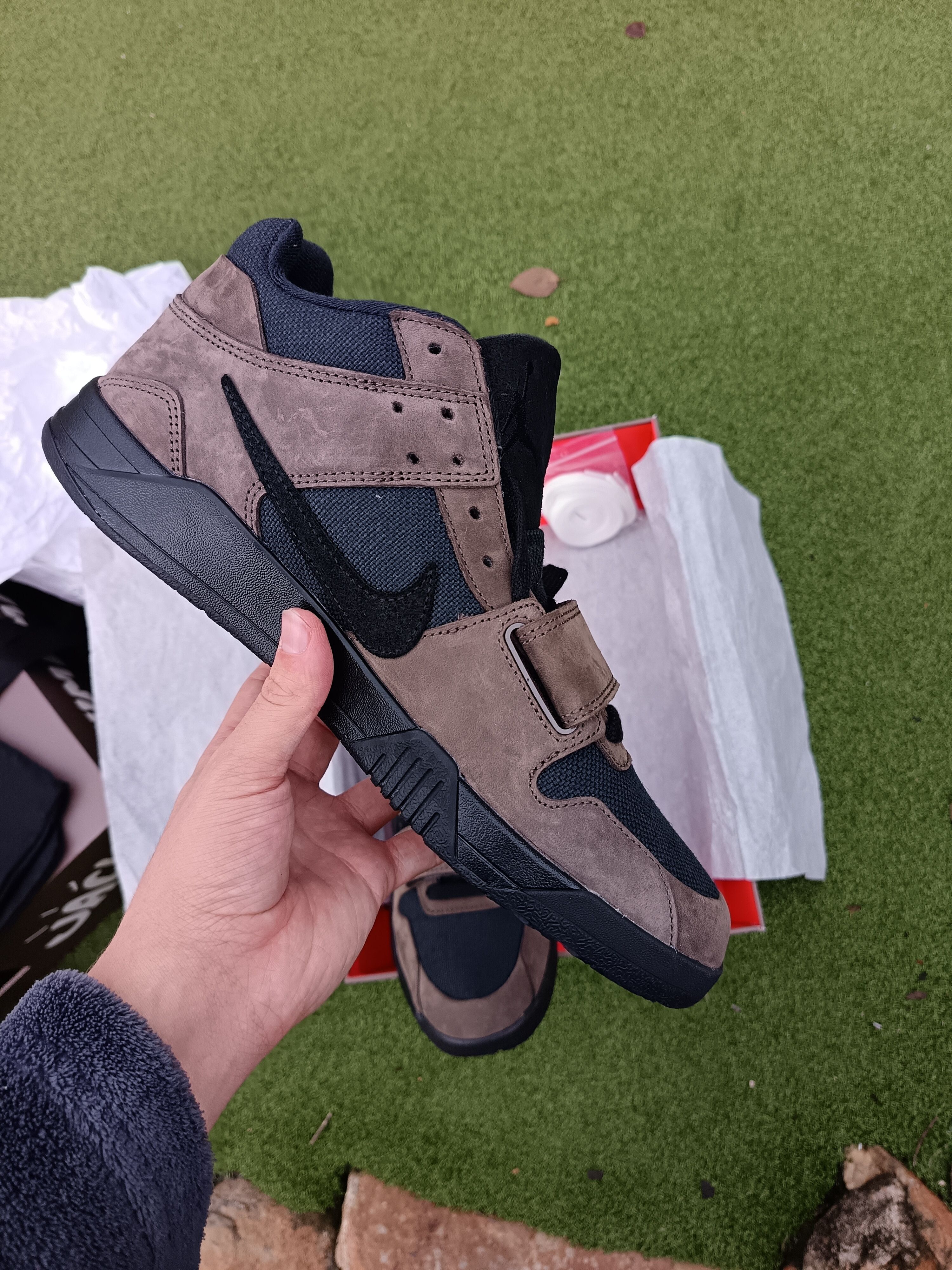 True Religion Nike Travis Scott Jumpman jack mocha Size US 10 / EU 43 - 8 Thumbnail