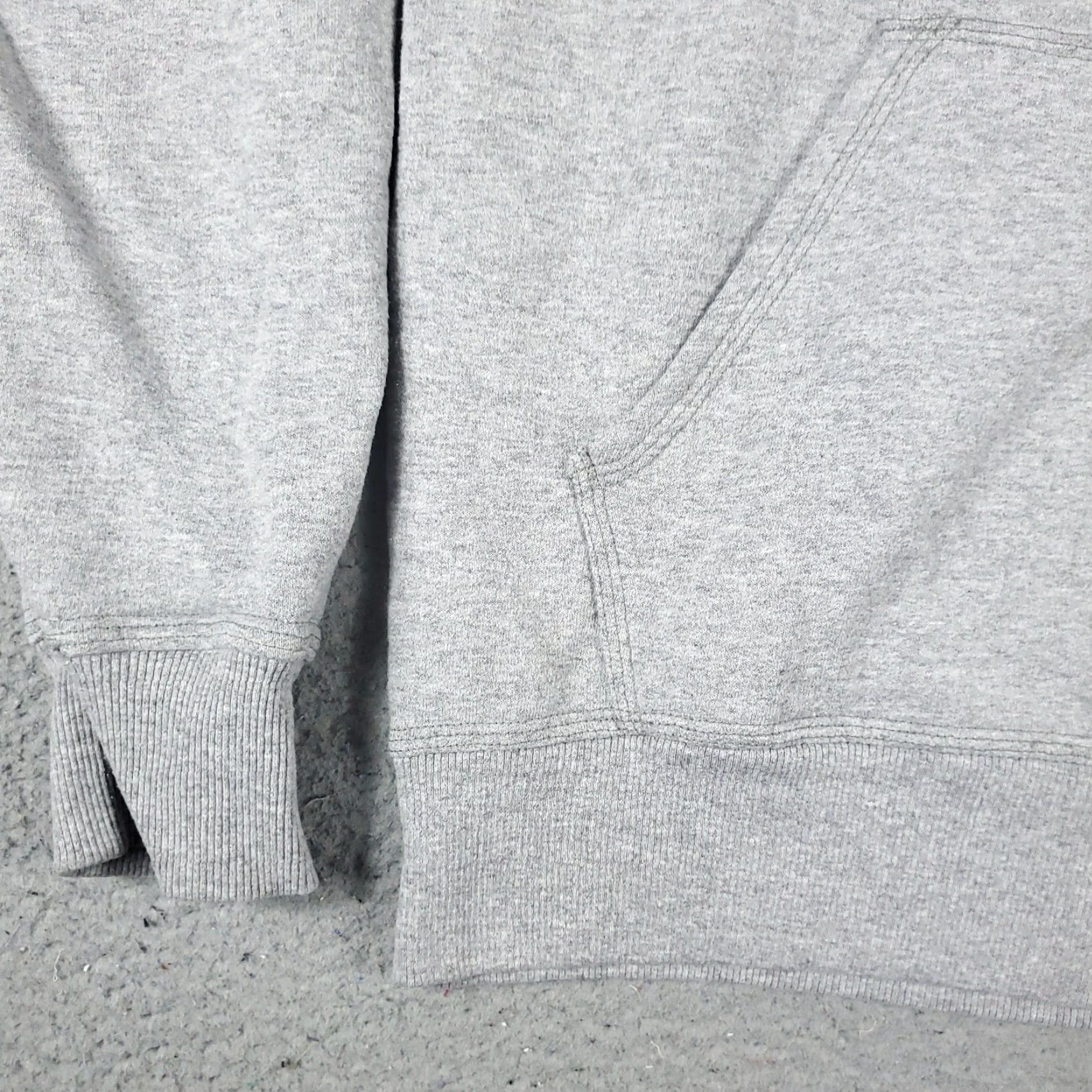 Champion VINTAGE Champion Hoodie Mens Medium Gray Pullover Sweatshirt Cotton Blend Logo Zipper Mock Neck All Seasons Size US M / EU 48-50 / 2 - 3 Thumbnail